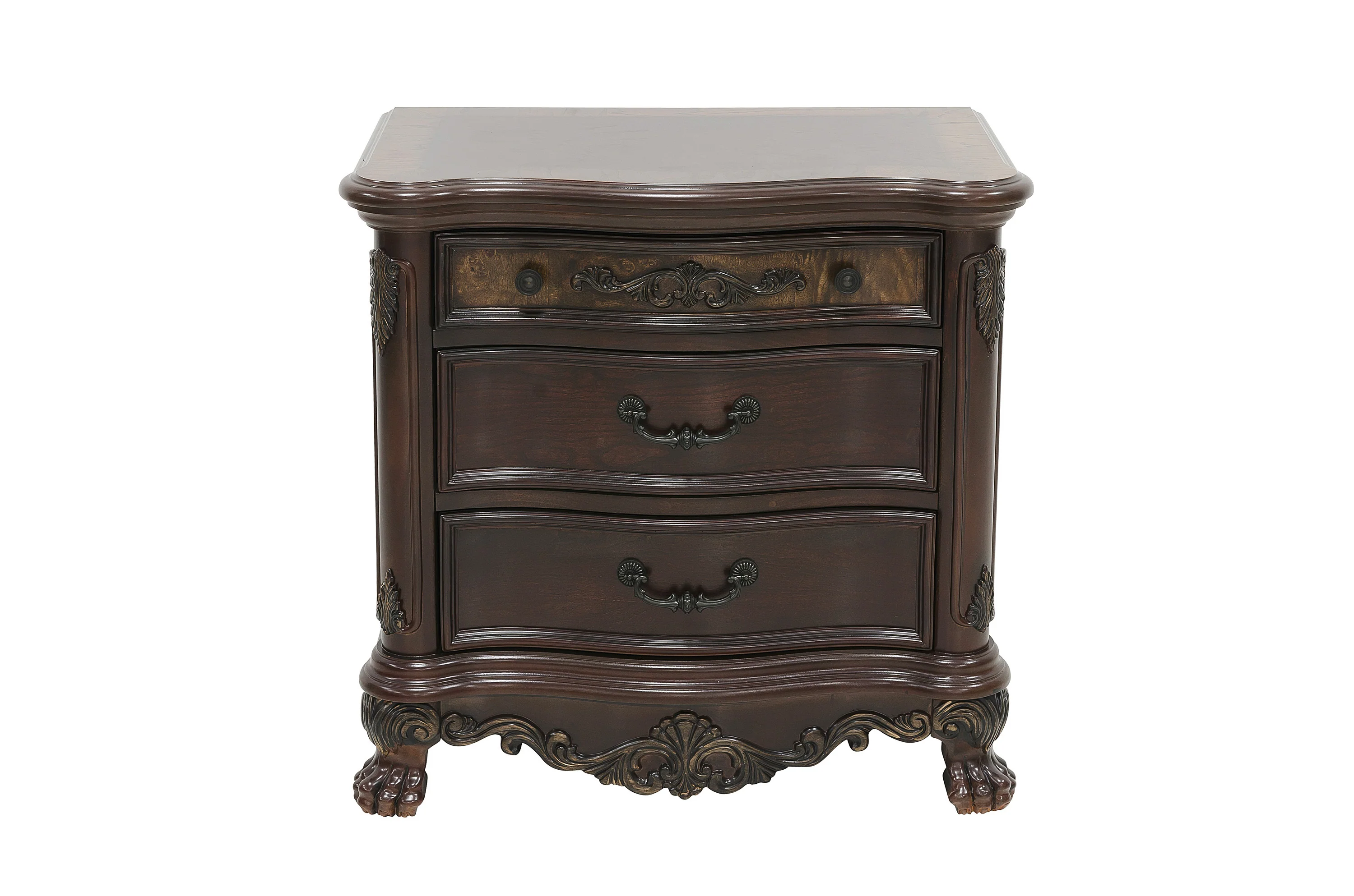 Deryn Park Cherry 5-Piece Queen Poster Bedroom Set - Image 4