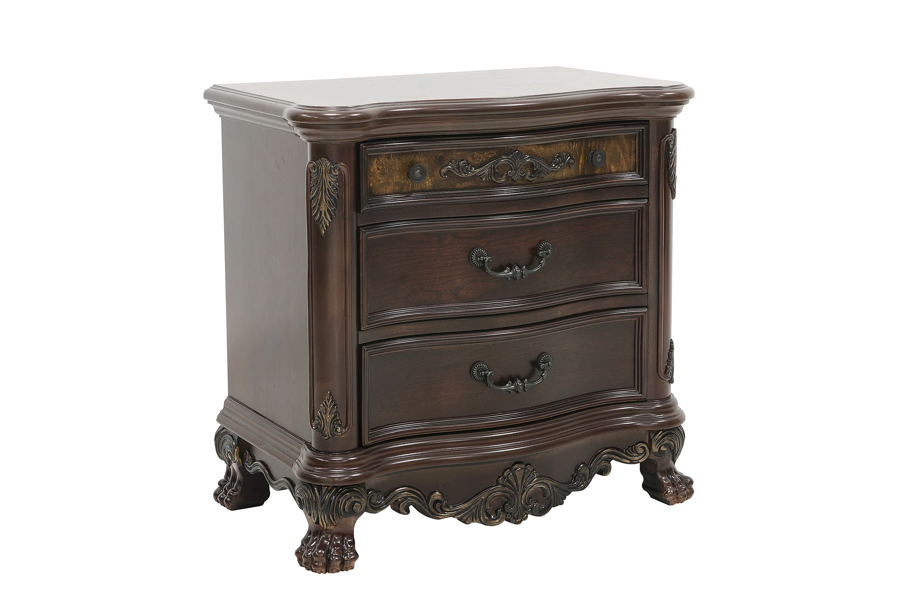 Deryn Park Cherry 5-Piece Queen Poster Bedroom Set - Image 5