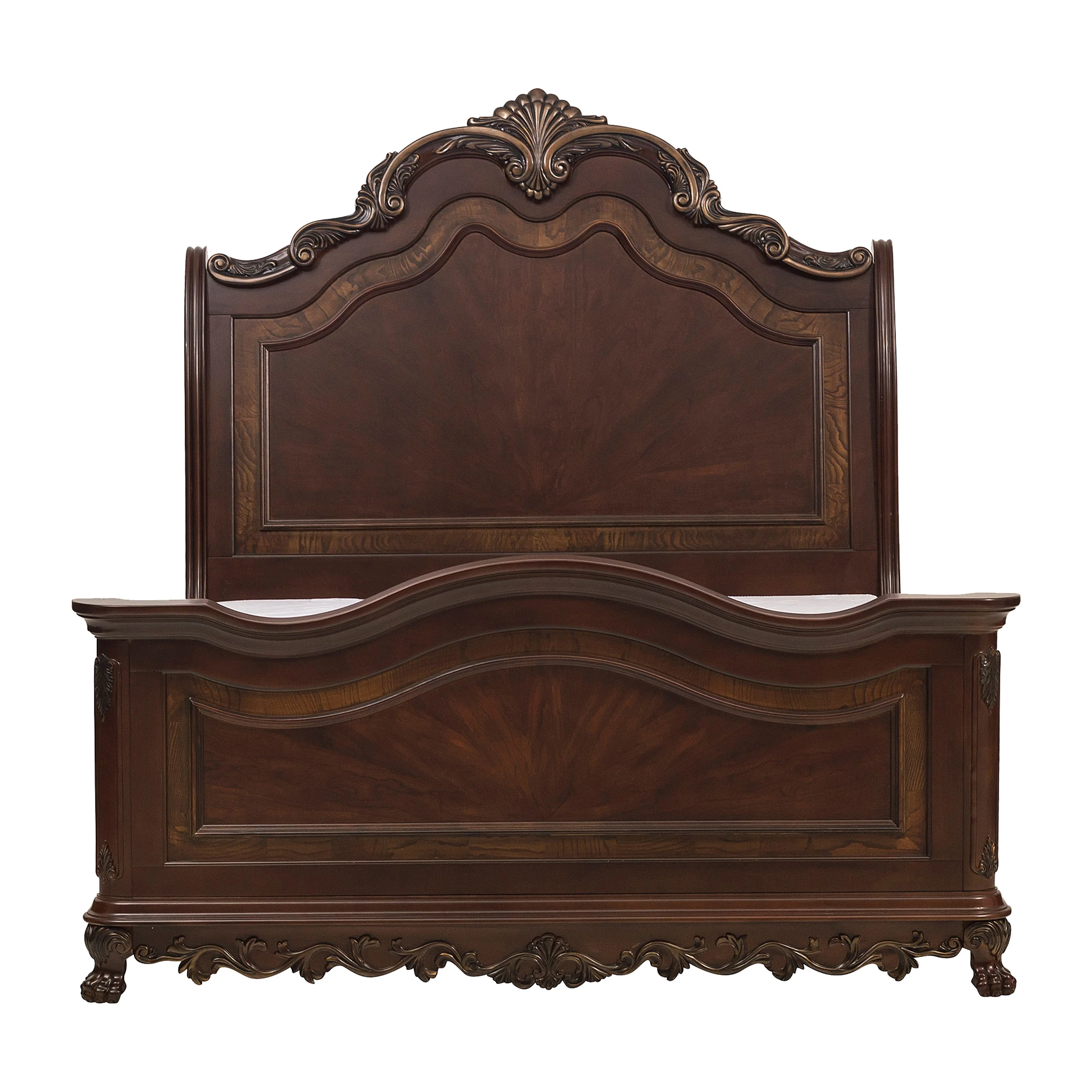 Deryn Park Cherry Eastern King Sleigh Bed - Image 2