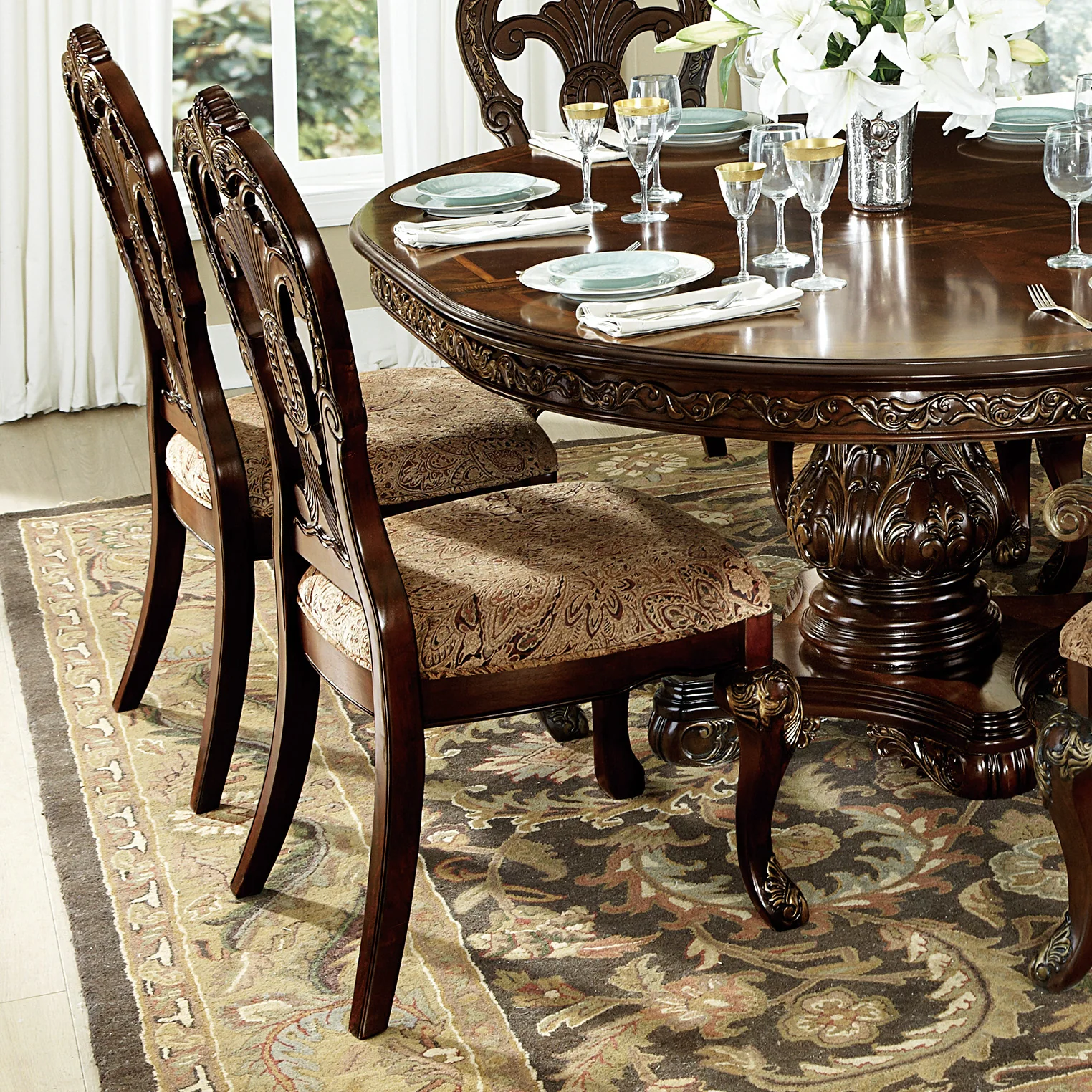 Deryn Park Cherry Side Chair (Set of 2) - Image 5