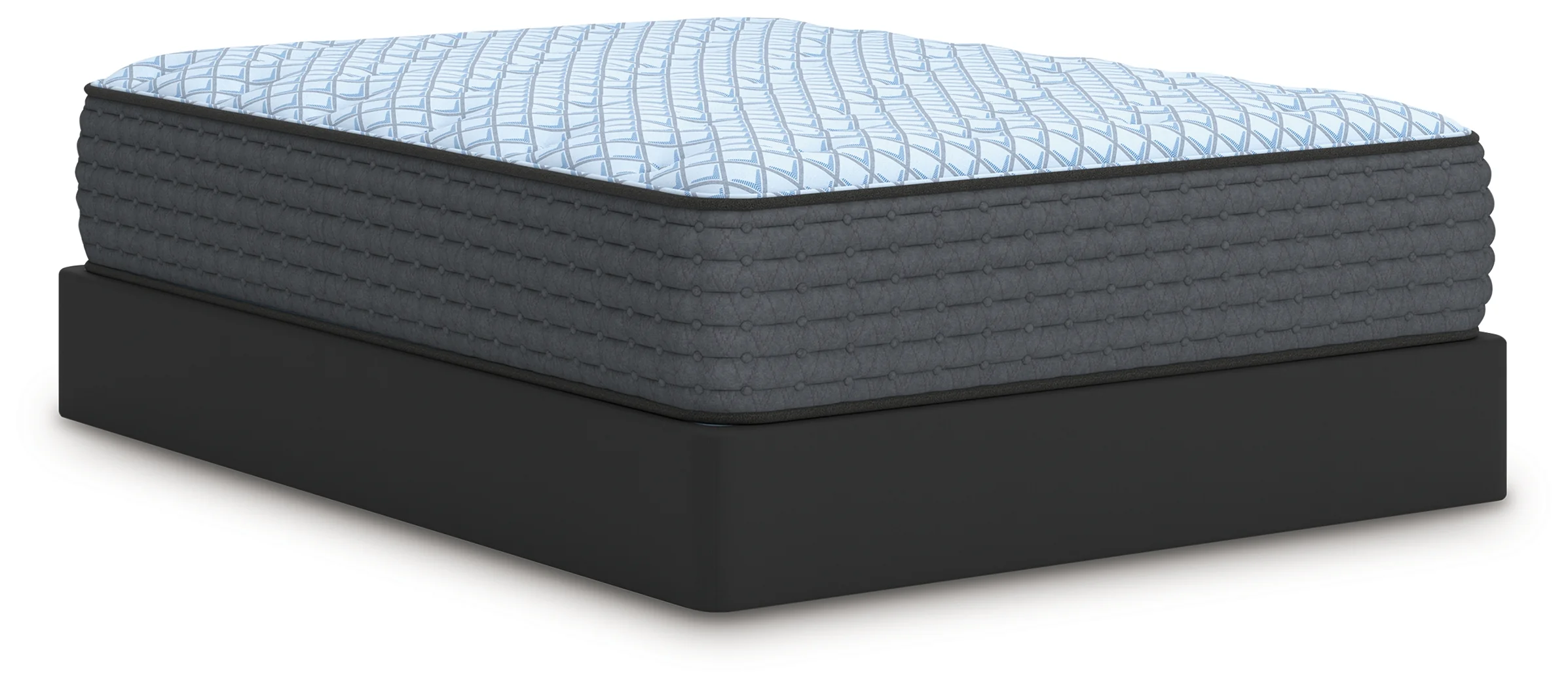 Destin Cove Plush Blue Hybrid Queen Mattress - Image 7