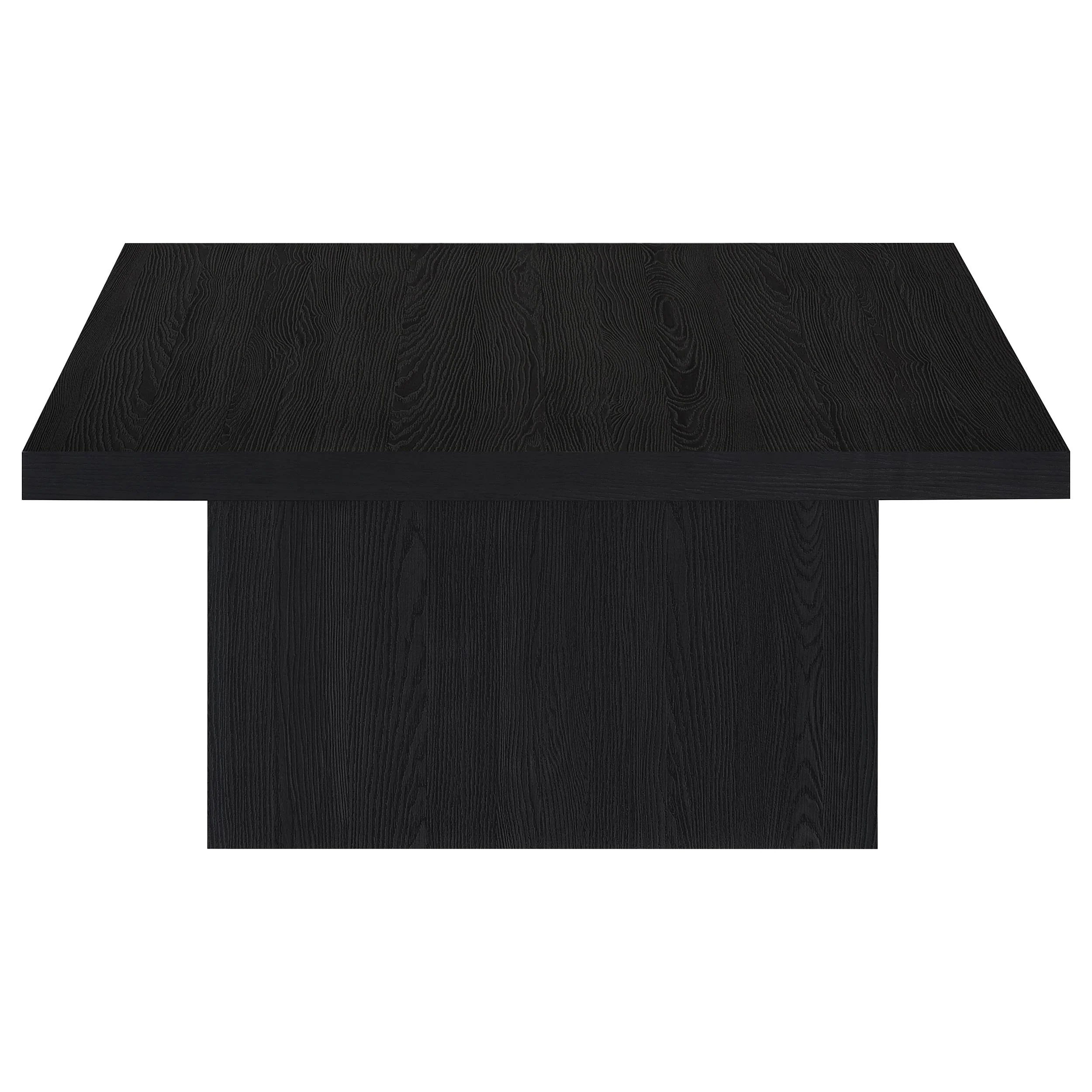 Devar Black 2-piece Square Cocktail Coffee End Table Set - Image 12