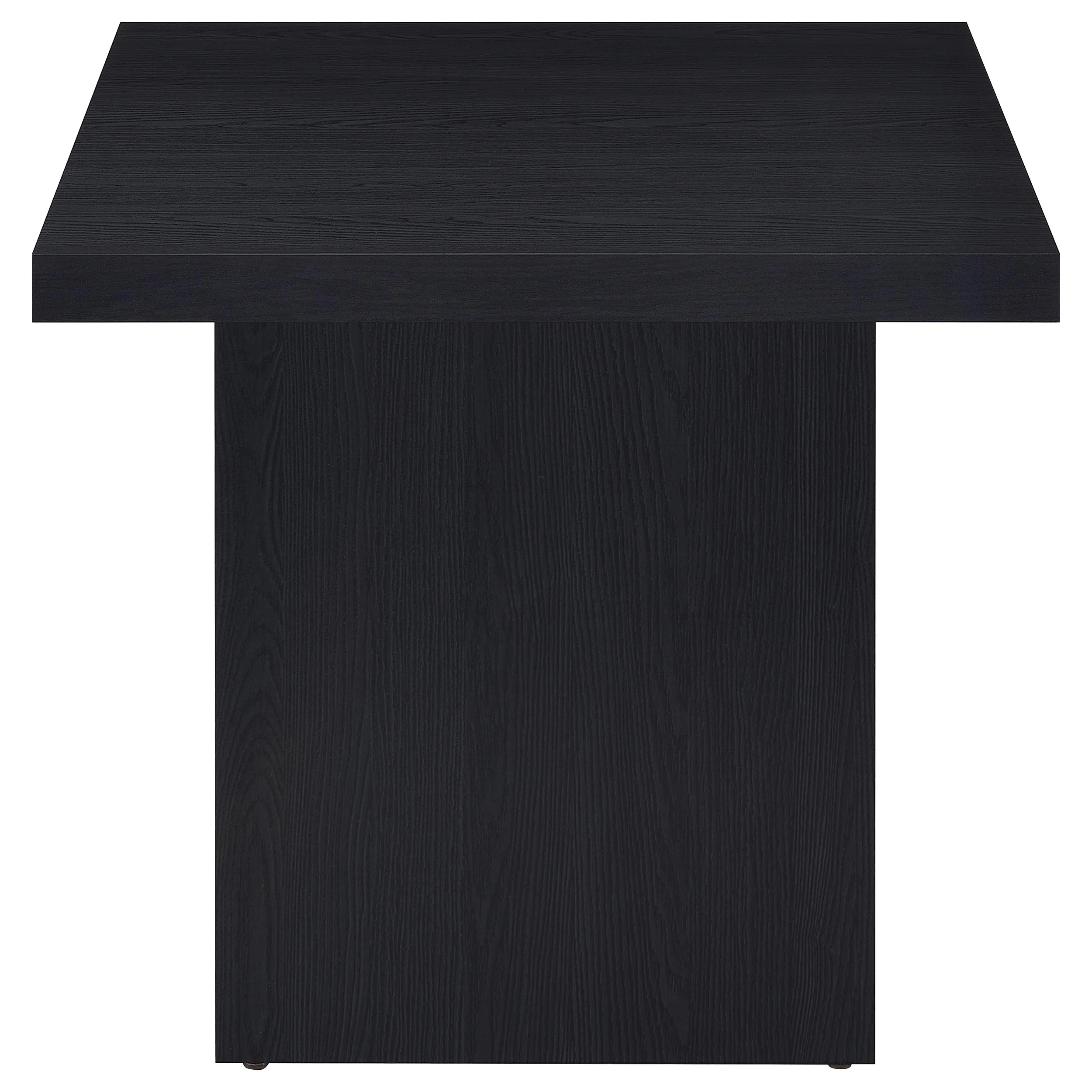 Devar Black 2-piece Square Cocktail Coffee End Table Set - Image 5