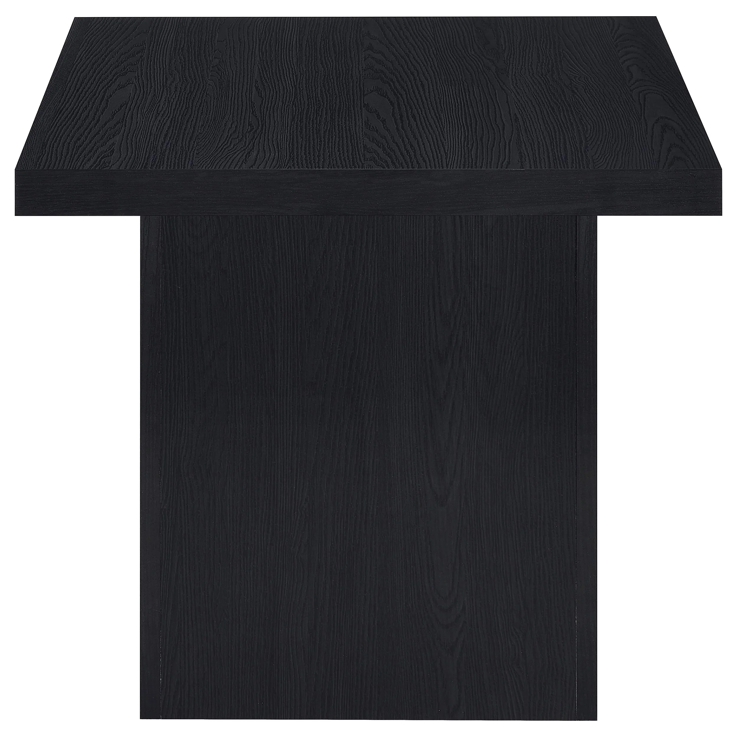 Devar Black 2-piece Square Cocktail Coffee End Table Set - Image 6