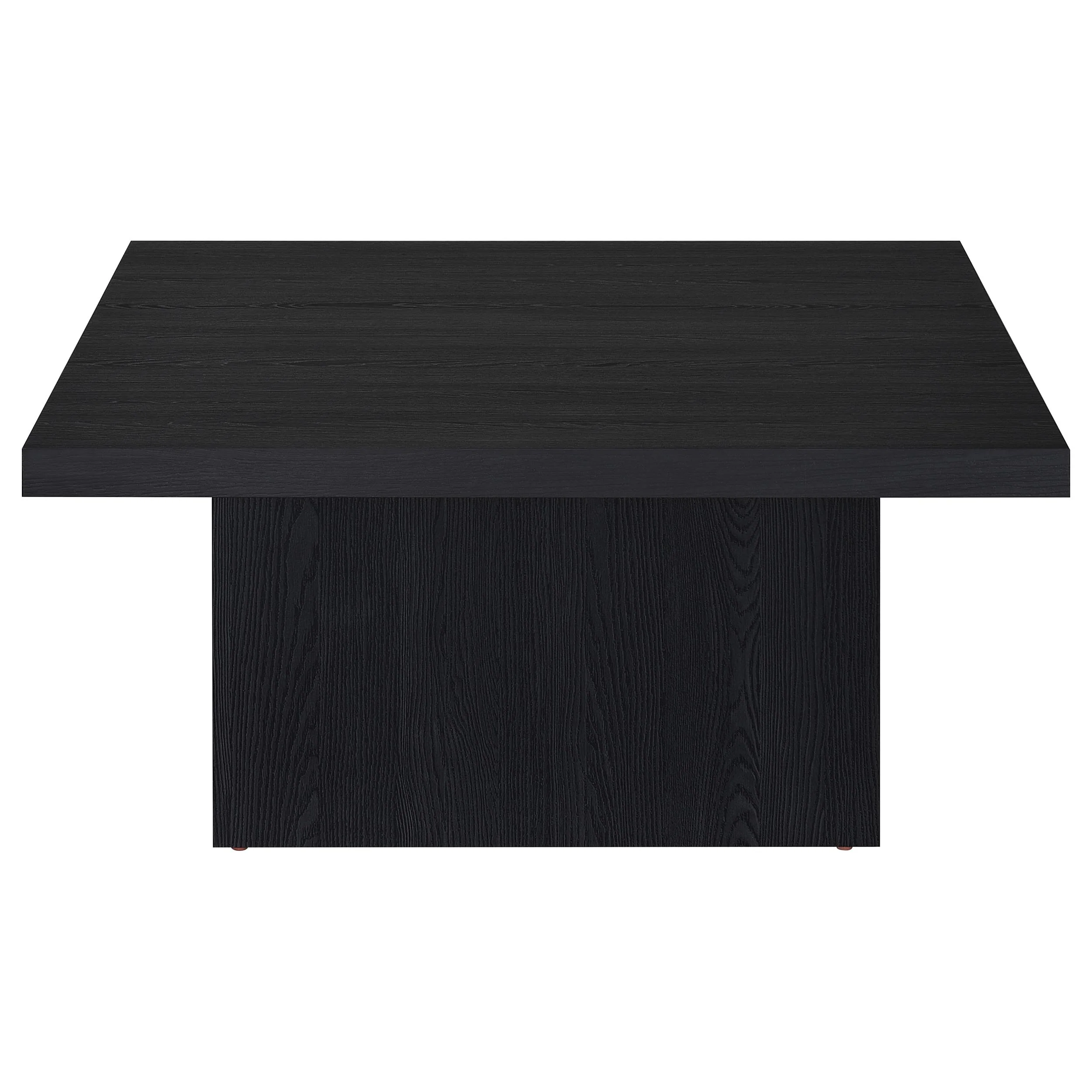 Devar Black 2-piece Square Cocktail Coffee End Table Set - Image 9