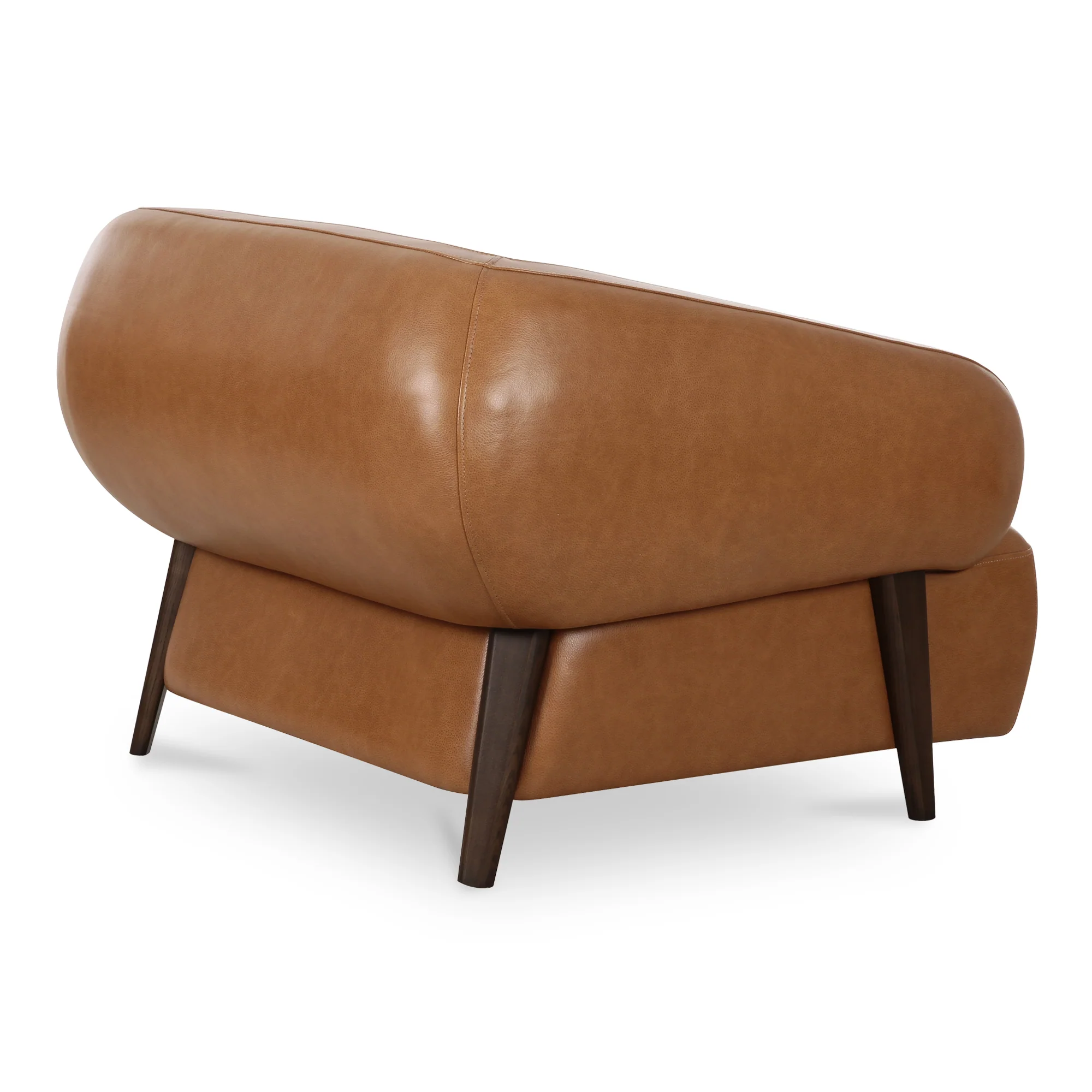 Devlin Tan Leather Lounge Chair - Image 3