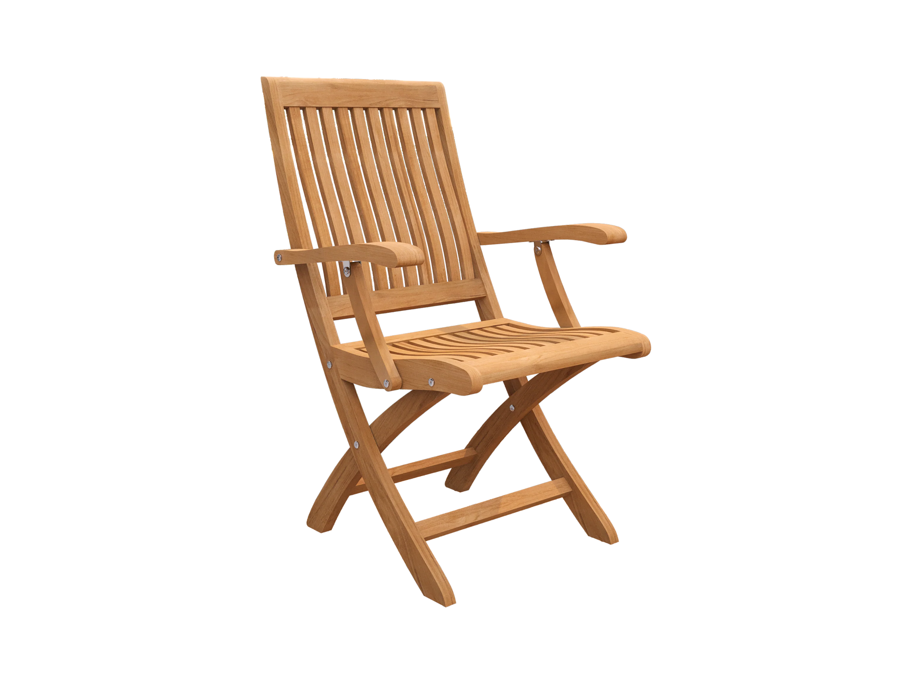 Devon 9-Piece Rectangular Teak Outdoor Family Dining Set with Extendable Table and Folding Chairs - Image 6