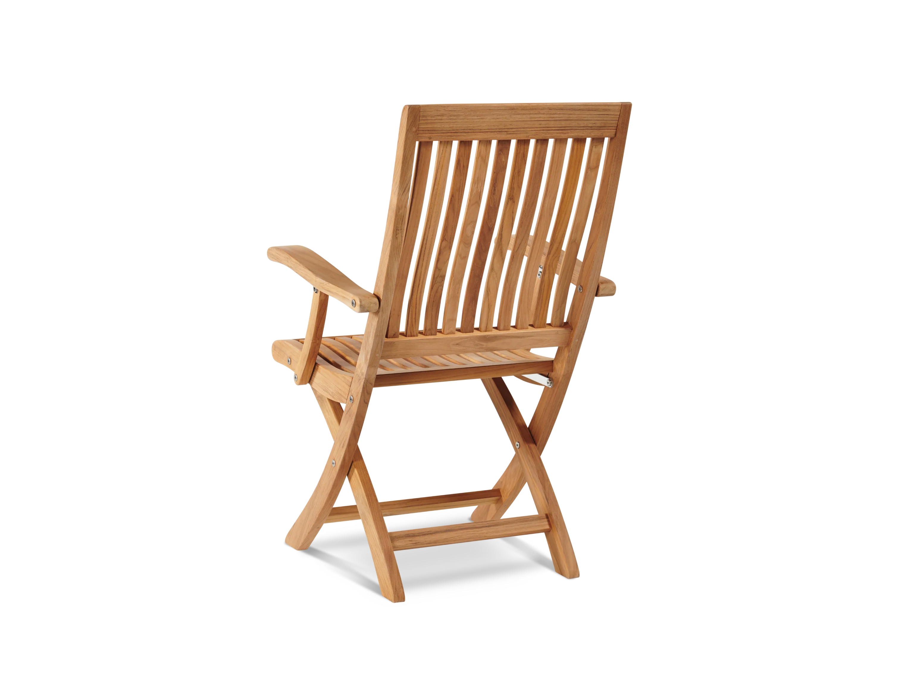 Devon 9-Piece Rectangular Teak Outdoor Family Dining Set with Extendable Table and Folding Chairs - Image 7