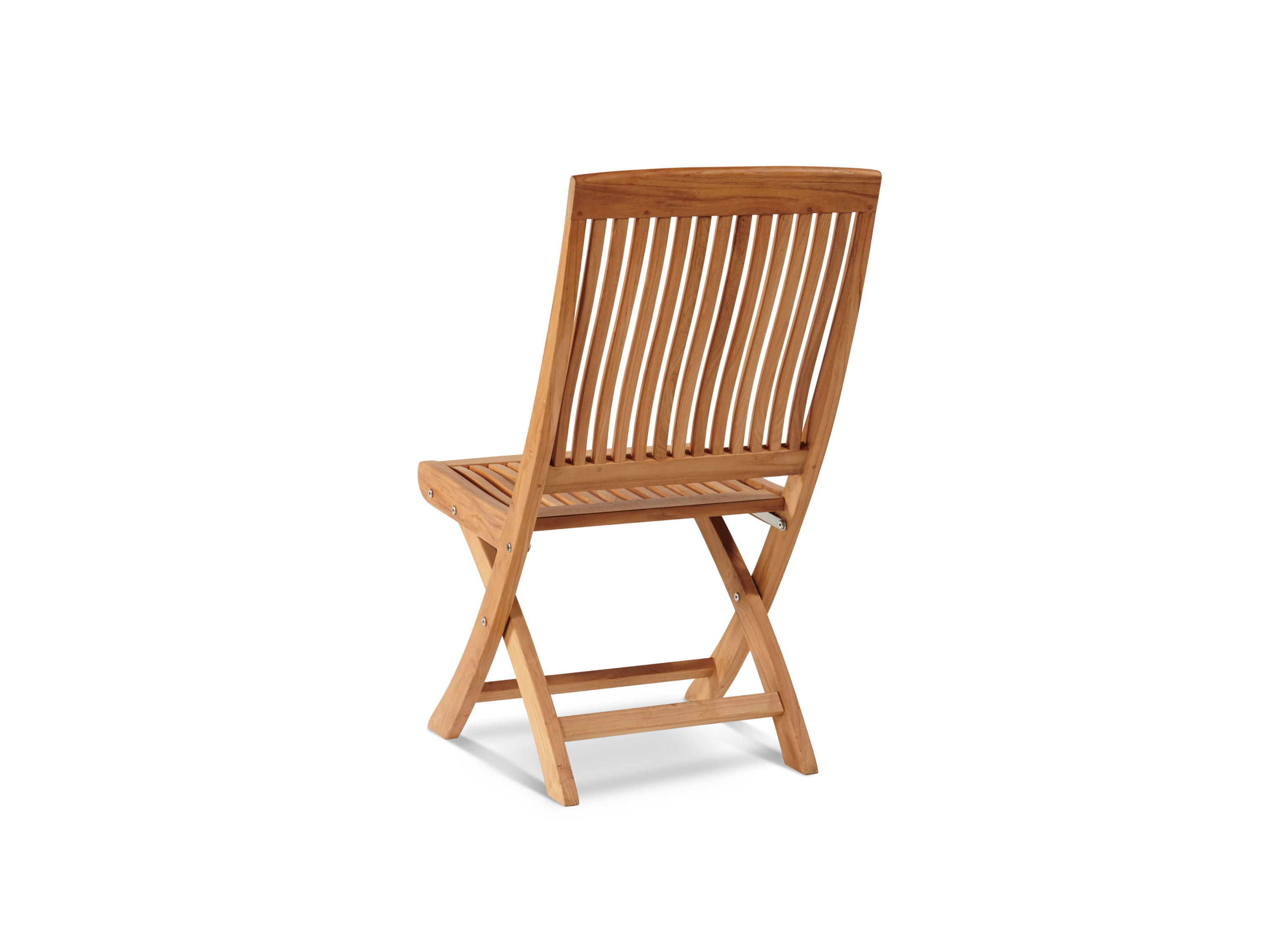 Devon 9-Piece Rectangular Teak Outdoor Family Dining Set with Extendable Table and Folding Chairs - Image 9