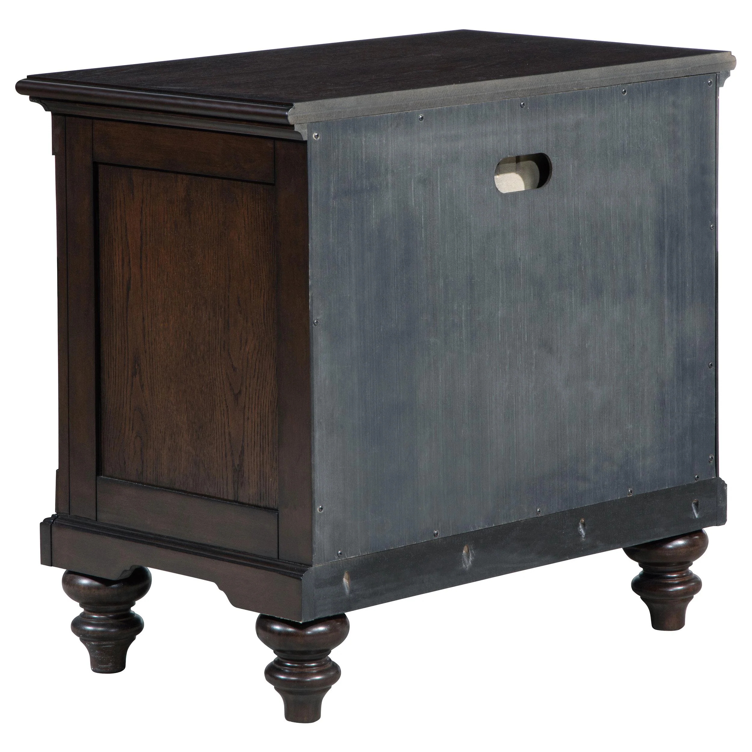 Devon Wine Red and Dark Oak 4-piece Full Bedroom Set - Image 7