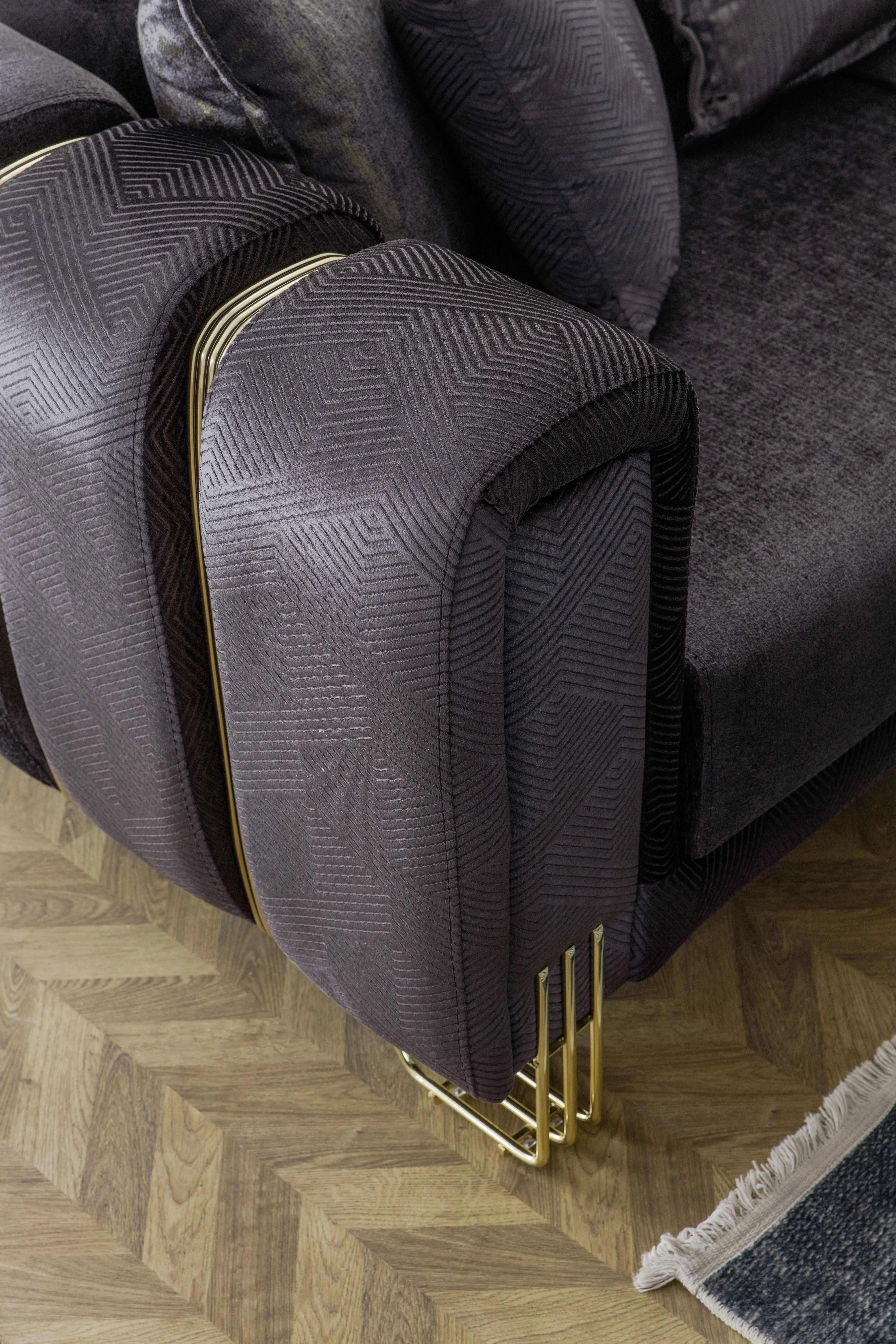 Diamond Anthracite 2-Piece Living Room Set - Image 11