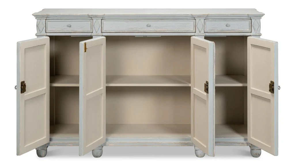 Diamond Blue Wall Sideboard - Image 2