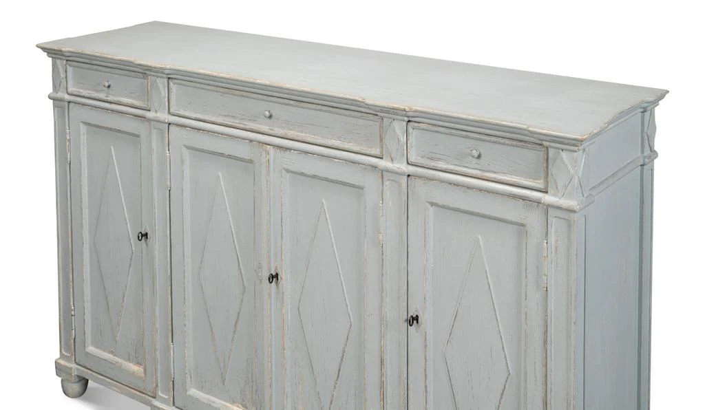 Diamond Blue Wall Sideboard - Image 9