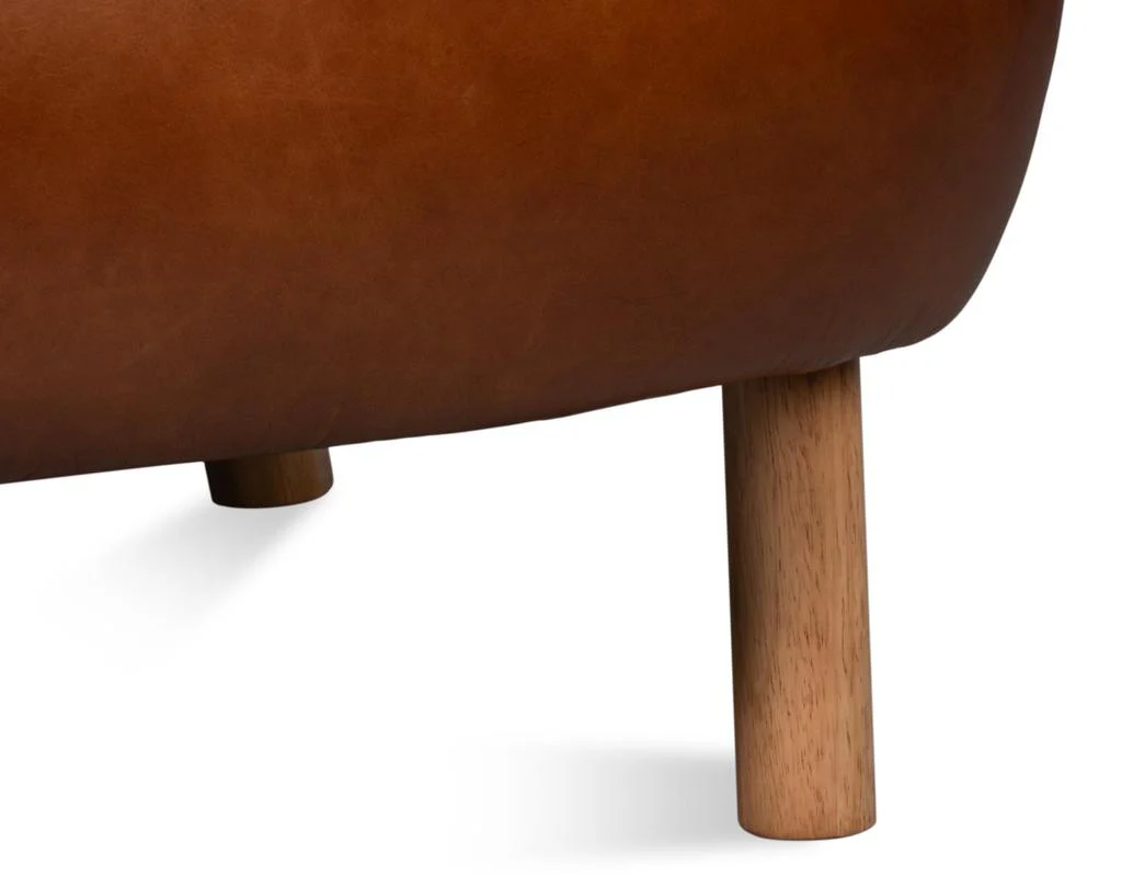 Diddy Brown Leather Chair - Image 10