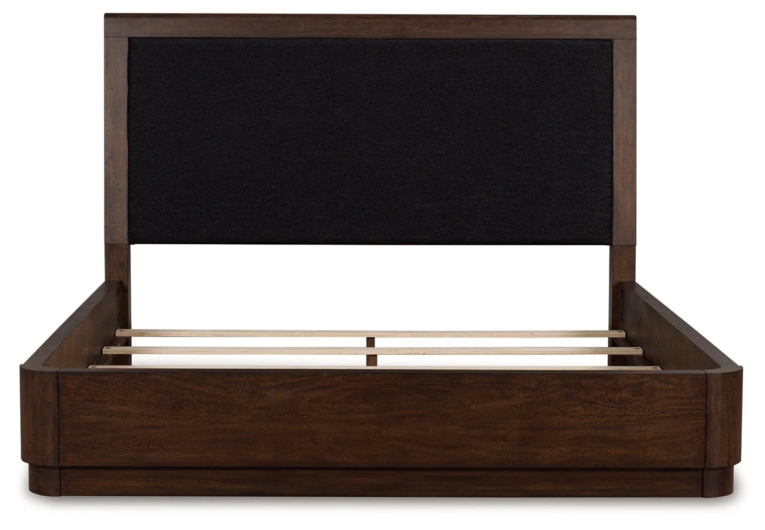 Dilenno Dark Brown Queen Upholstered Panel Bed (Online Special Price) - Image 3