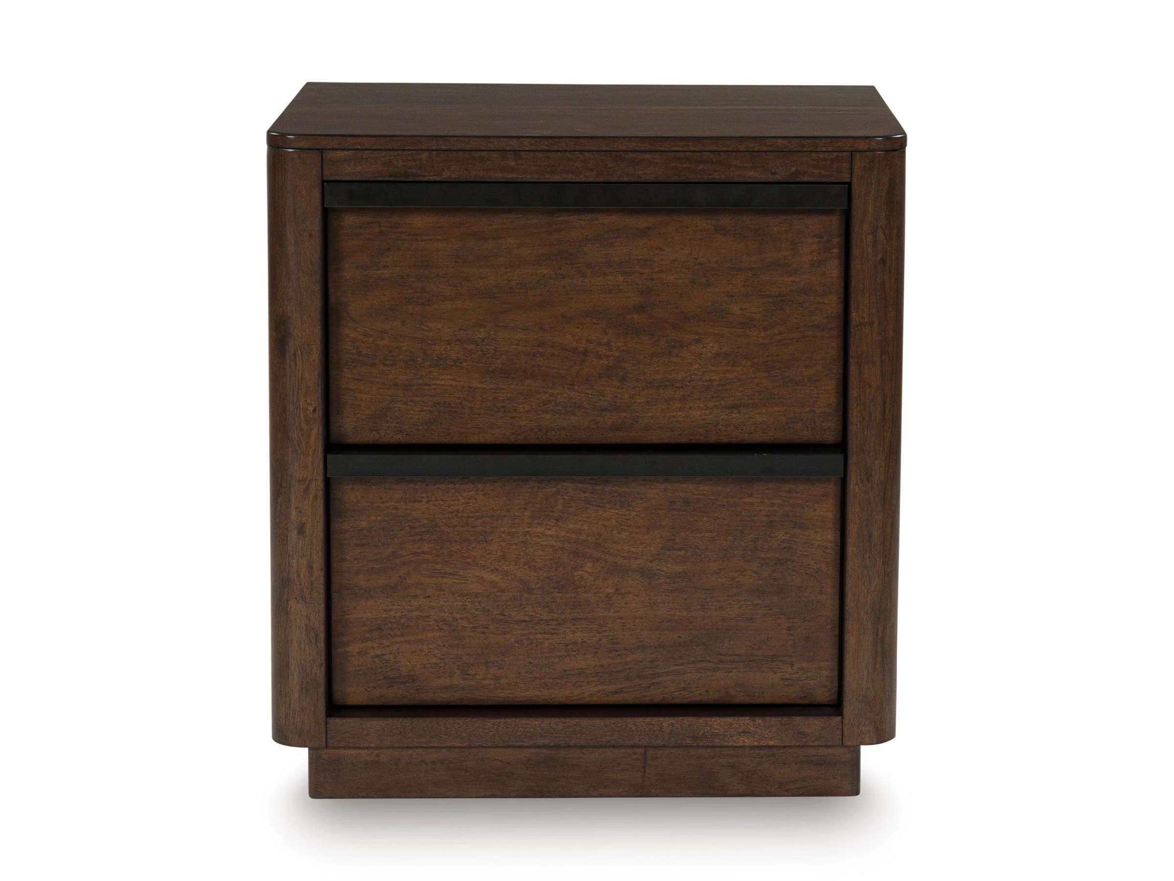 Dilenno Dark Brown Two Drawer Nightstand (Online Special Price) - Image 2