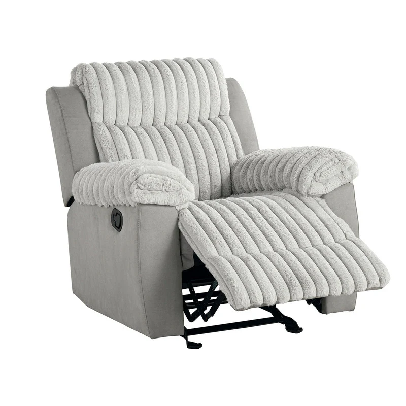Dionysus Gray Manual Glider Recliner - Image 2