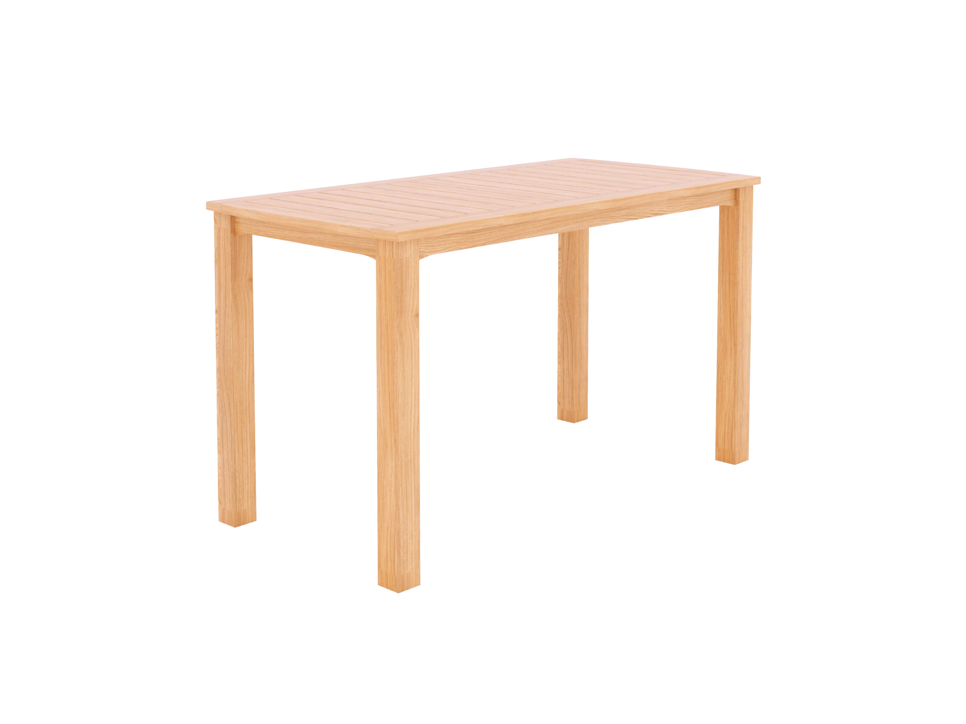 Director 5-Piece Rectangular Teak Taupe Outdoor Counter Height Dining Set with Folding Armchairs - Image 3