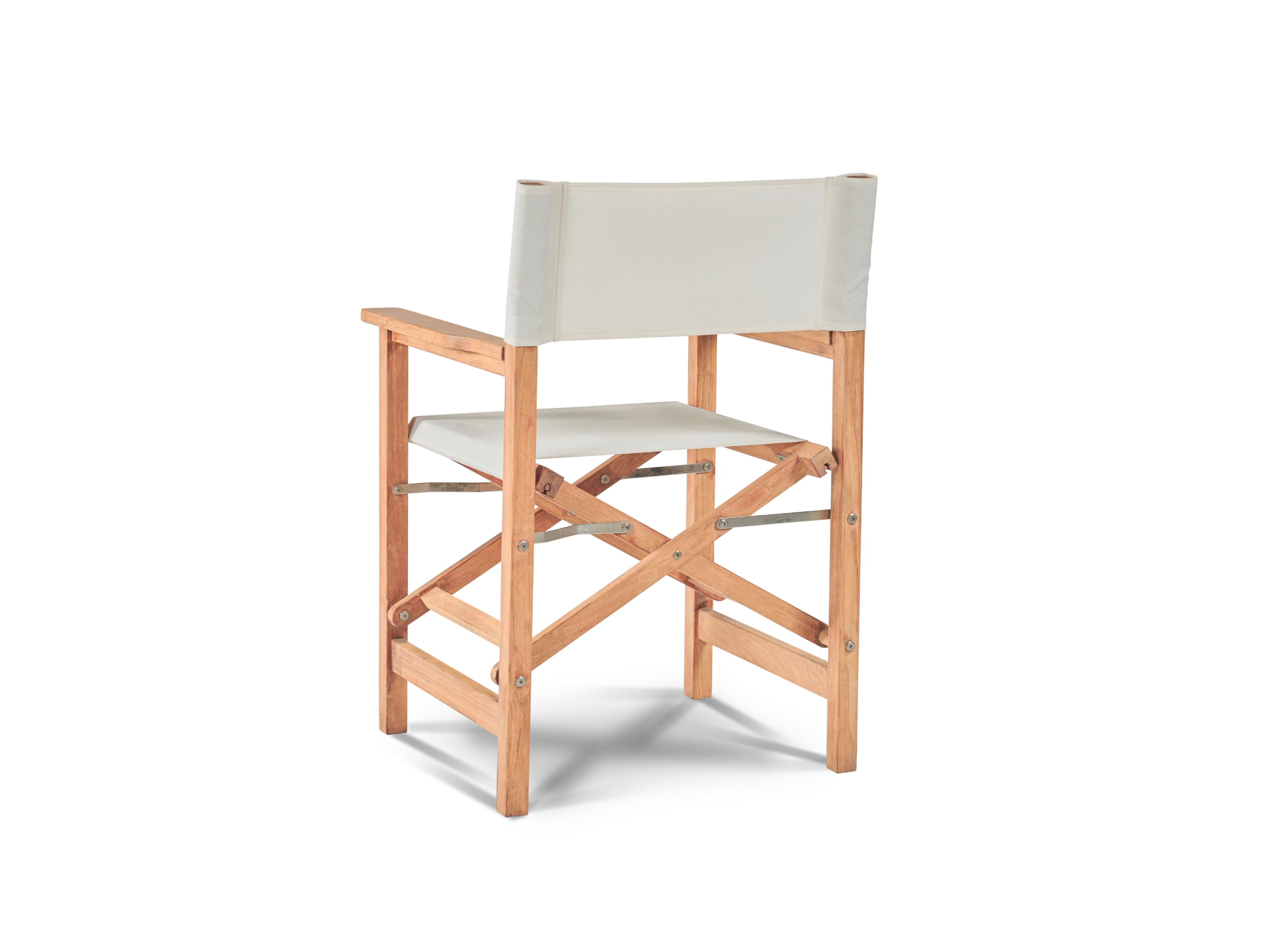 Director Teak White Outdoor Dining Folding Armchair - Image 2