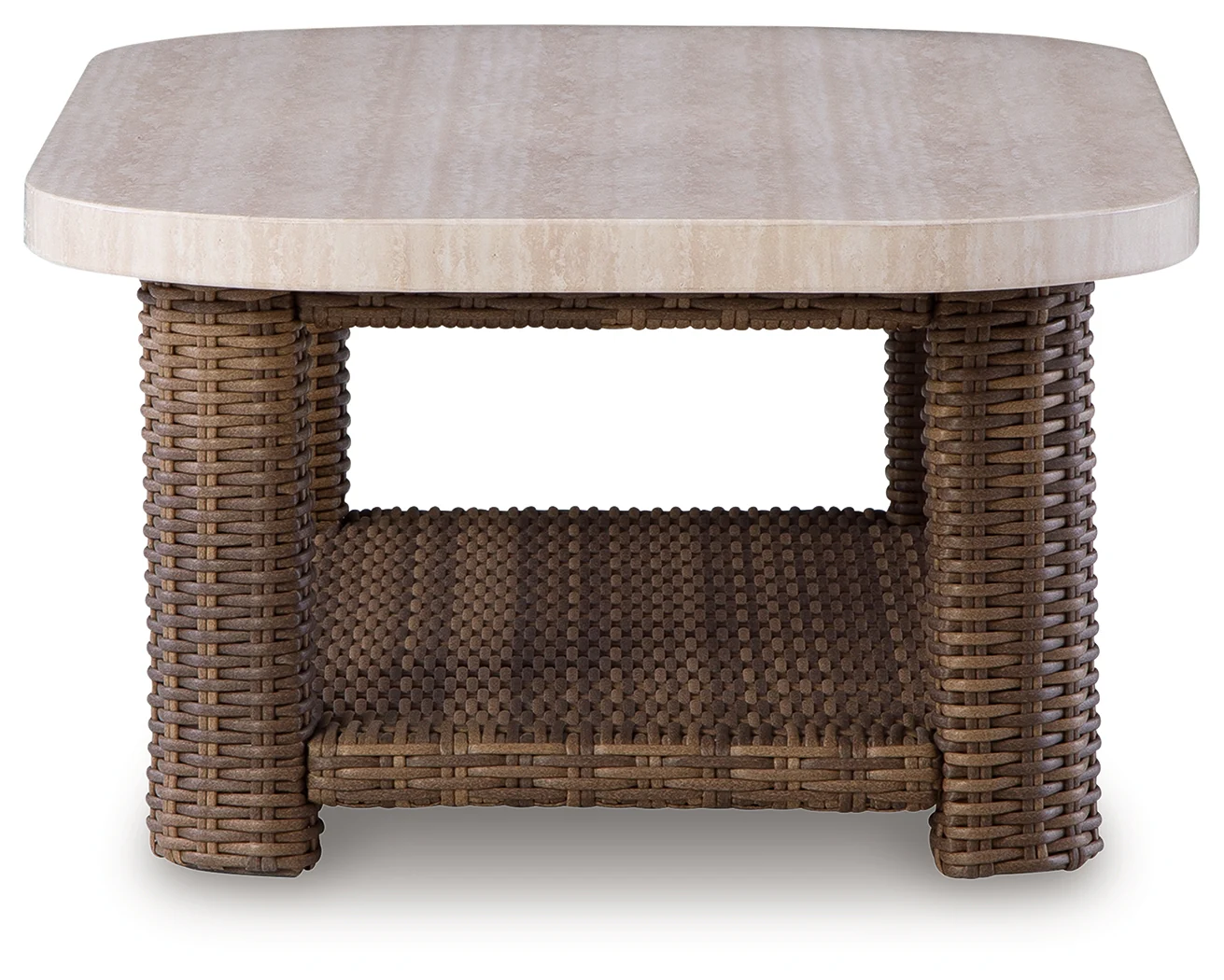 Dolan Creek Beige/Brown Rectangular Cocktail Table - Image 5