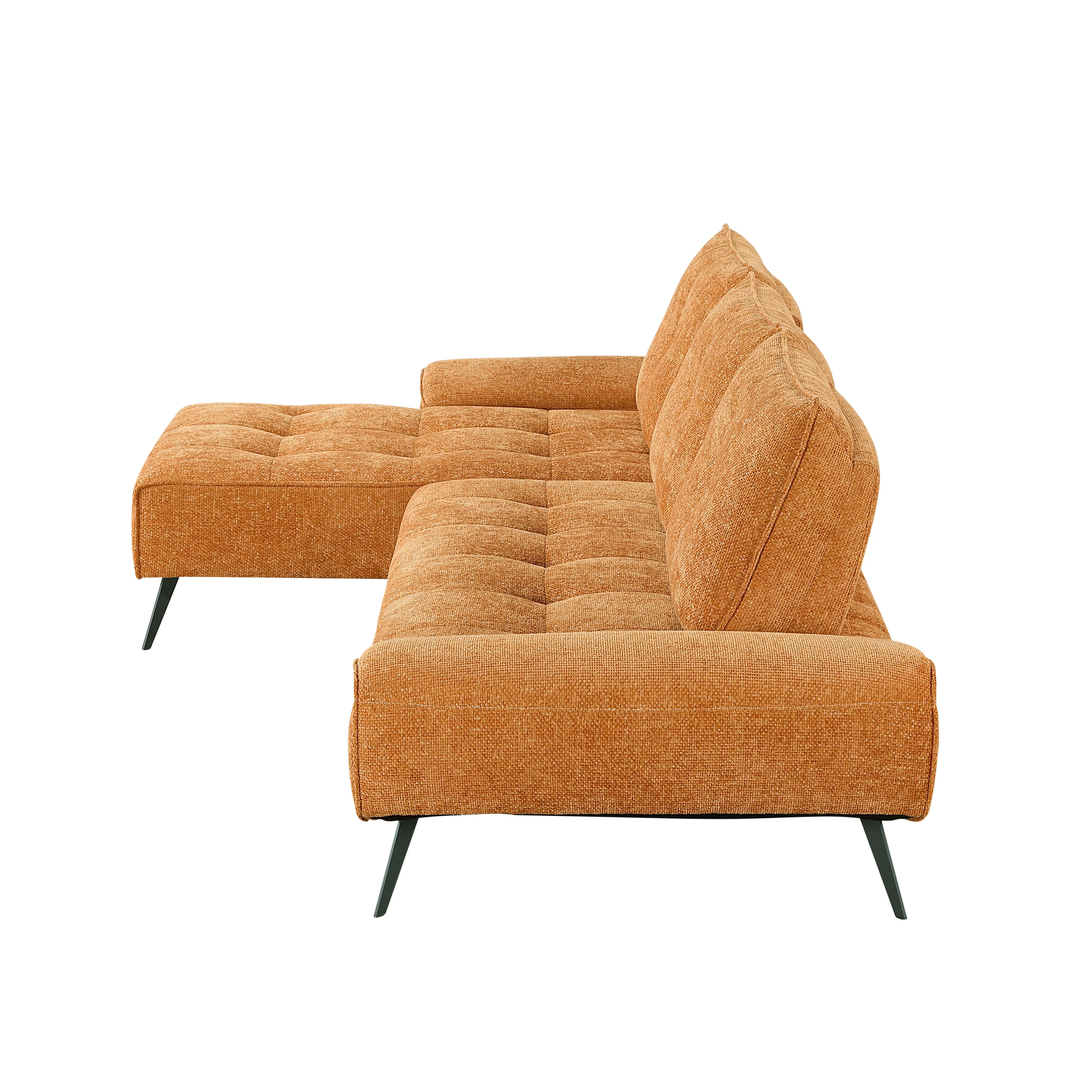 Dominic Orange 2-Piece Sectional with Left Chaise and Dual-position Backs - Image 3