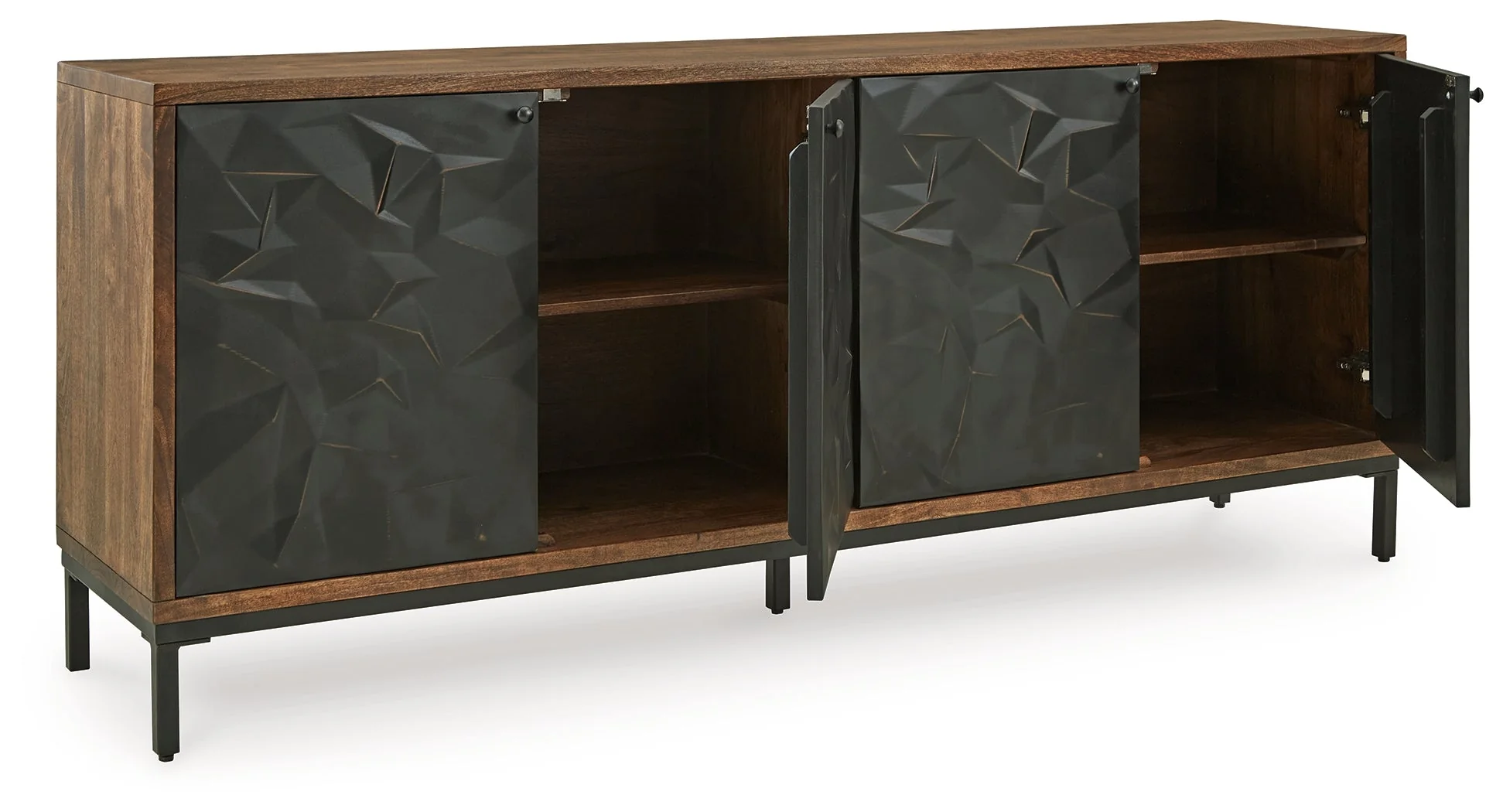 Dorannby Black/Brown Accent Cabinet (Online Special Price) - Image 3