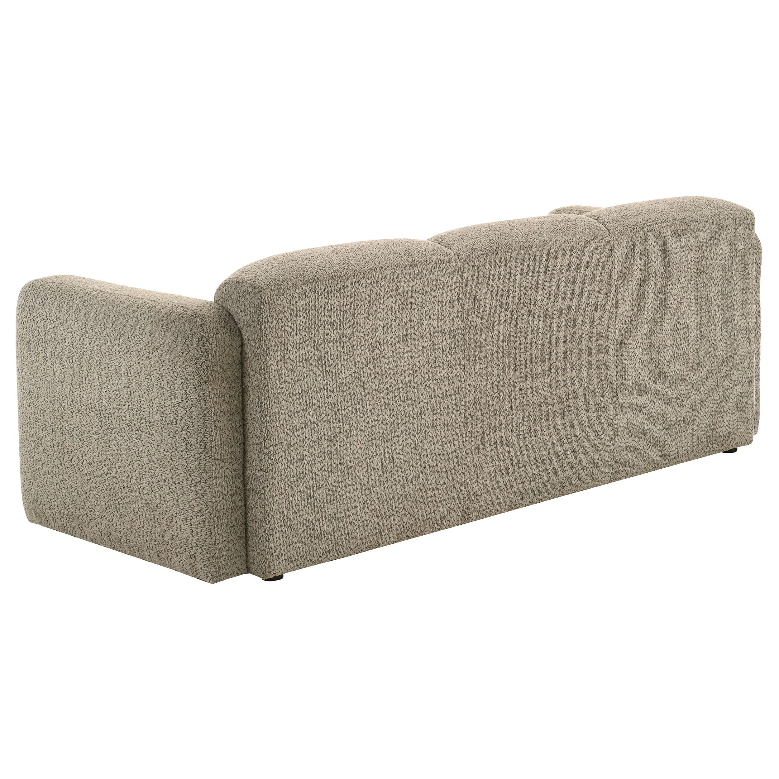 Dorset Brown 3-piece Upholstered Round Track Arm Sofa Set - Image 4