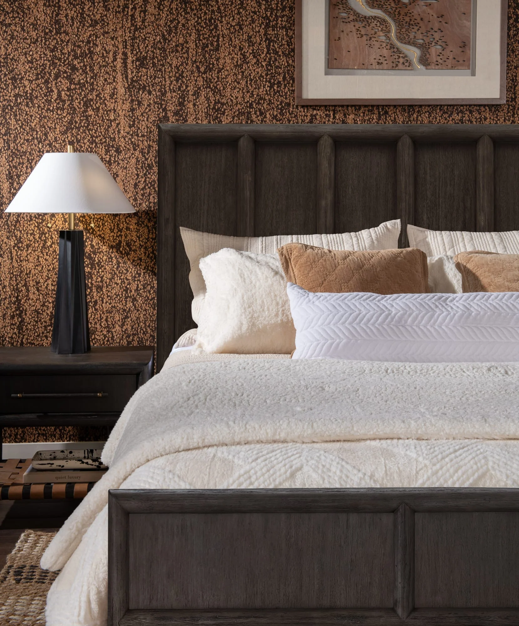 Dorsey Basalt Grey Queen Wooden Panel Bed - Image 12