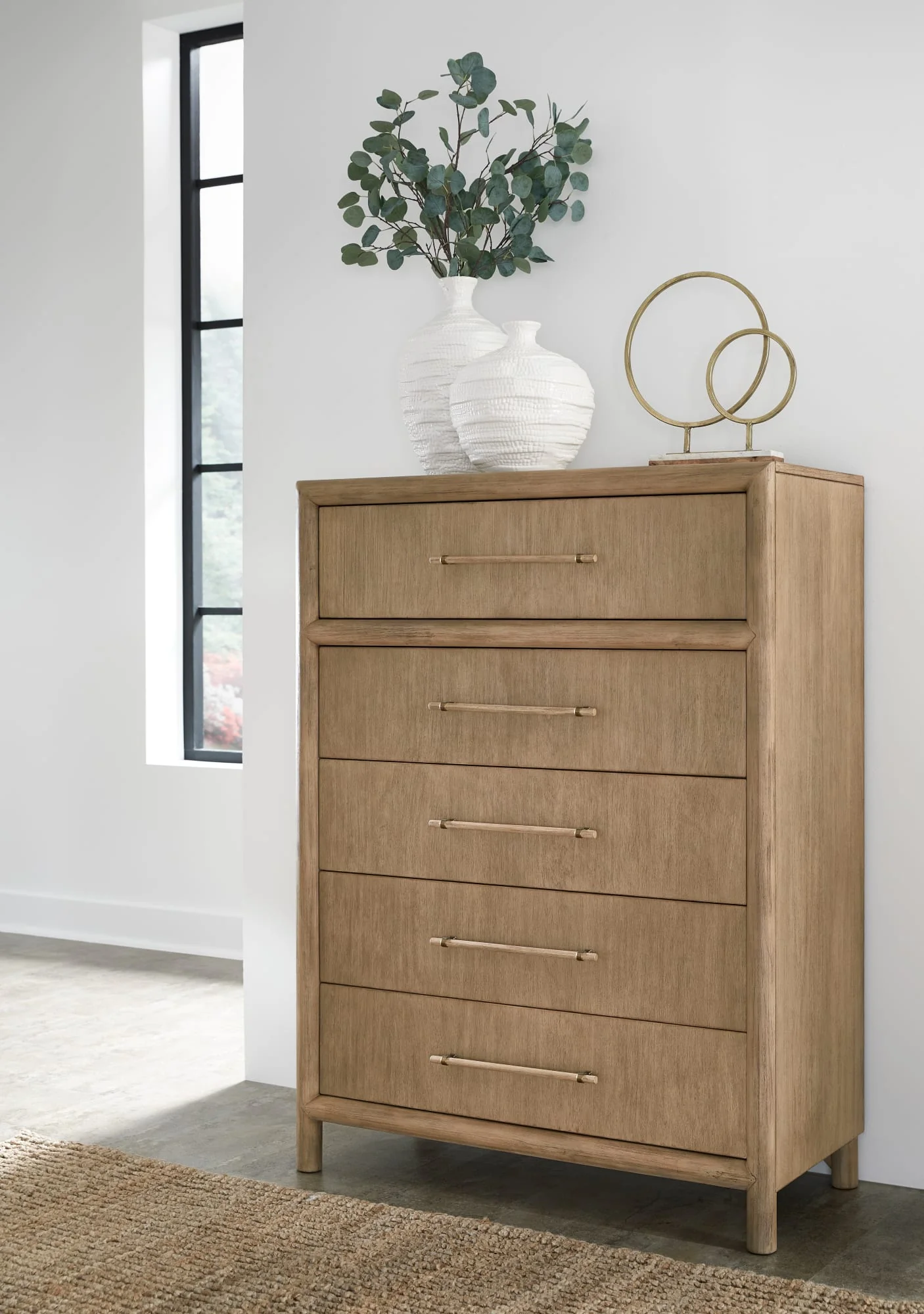 Dorsey Granola Five Drawer Chest - Image 2