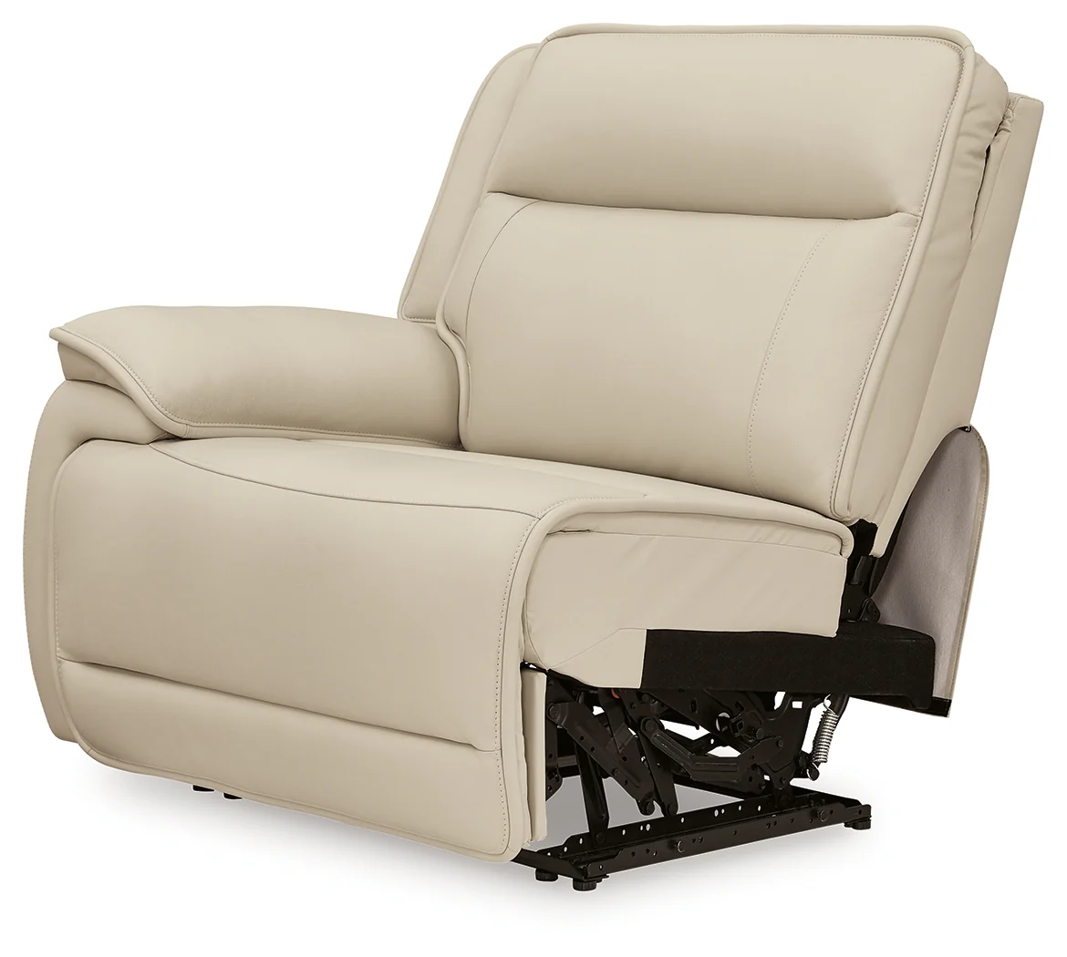 Double Deal Almond 4-Piece Reclining Sectional - Image 8