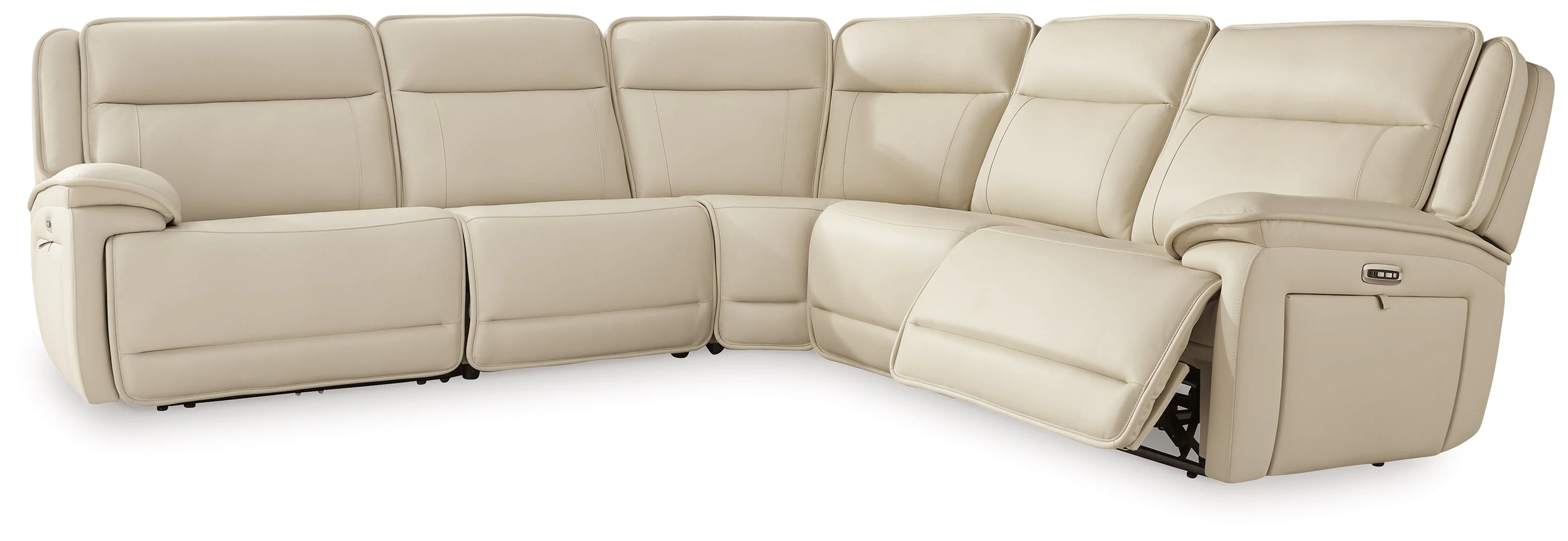 Double Deal Almond 5-Piece Power Reclining Sectional (Online Special Price) - Image 2