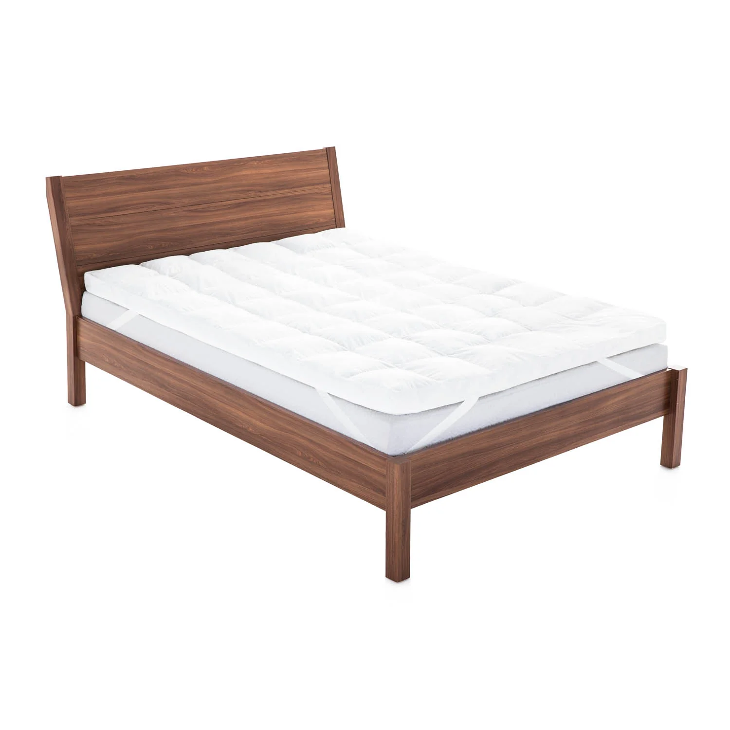 Down Alternative White Queen 3" Mattress Topper - Image 4