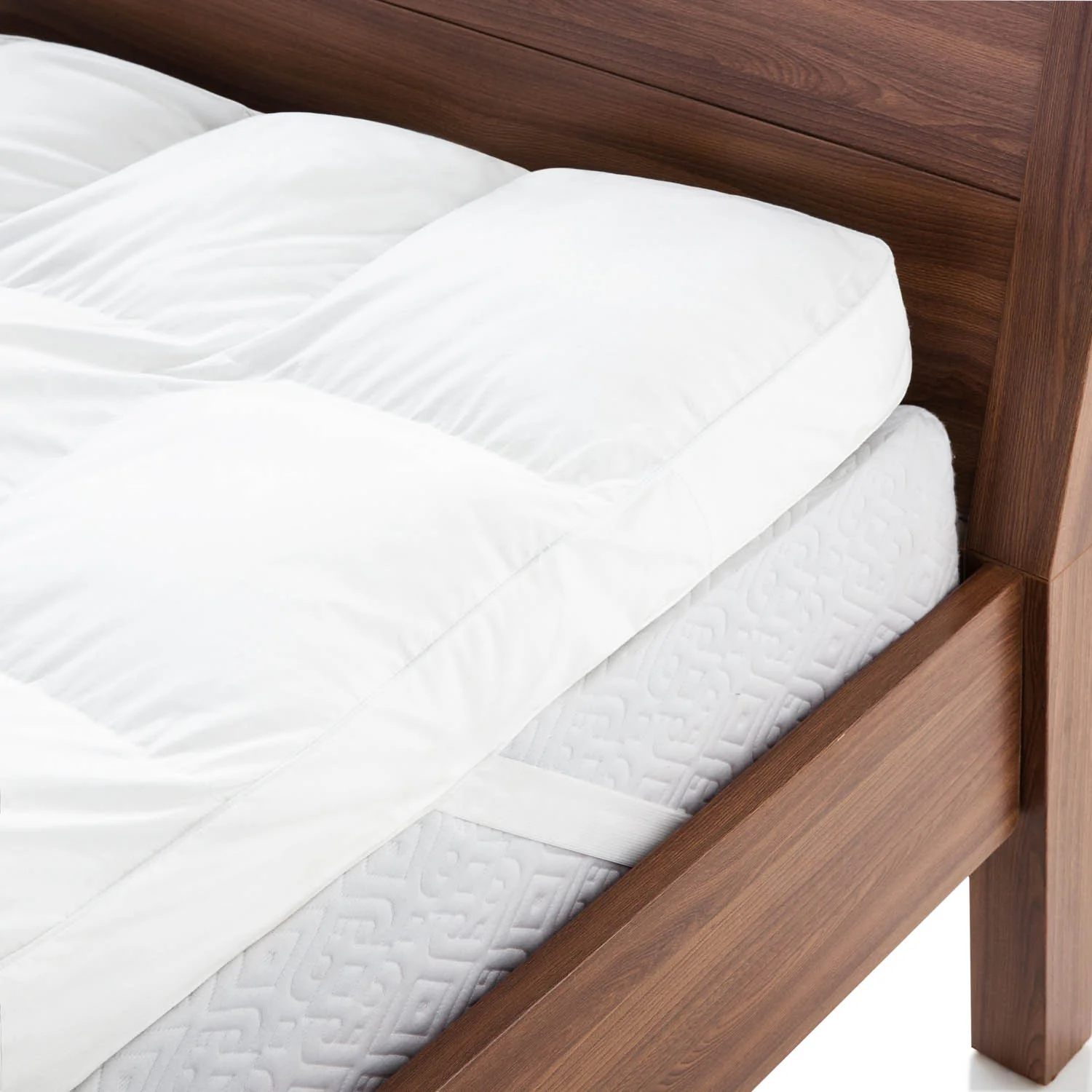 Down Alternative White Twin 3" Mattress Topper - Image 7