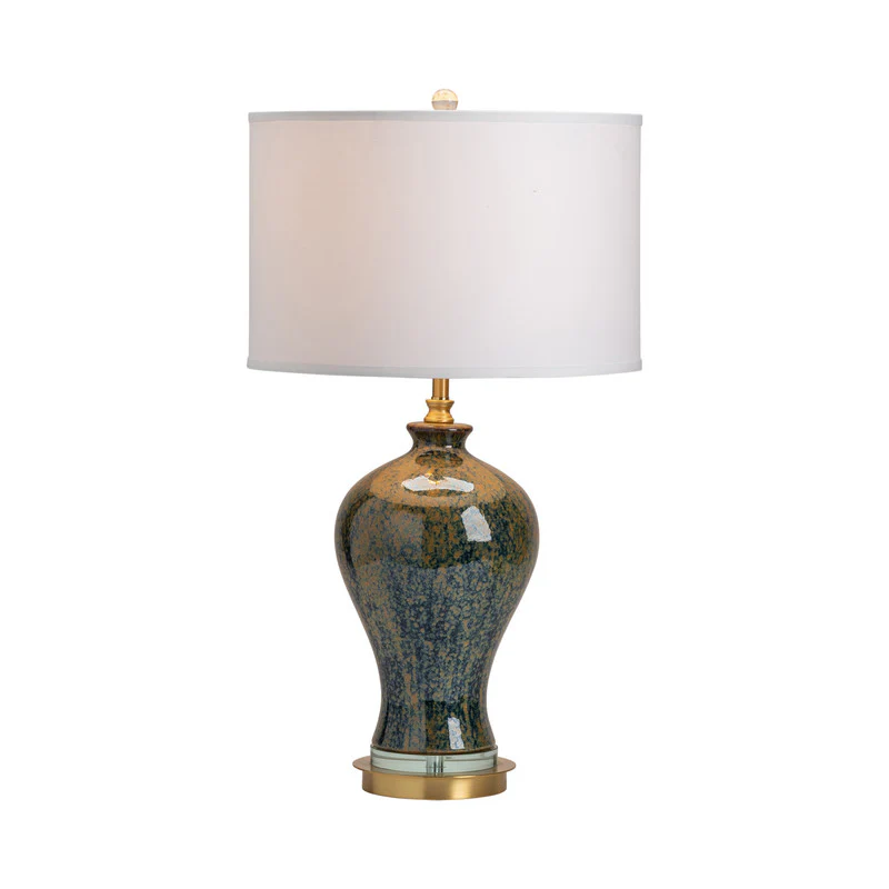Draper Green/Gold Urn Table Lamp - Image 2