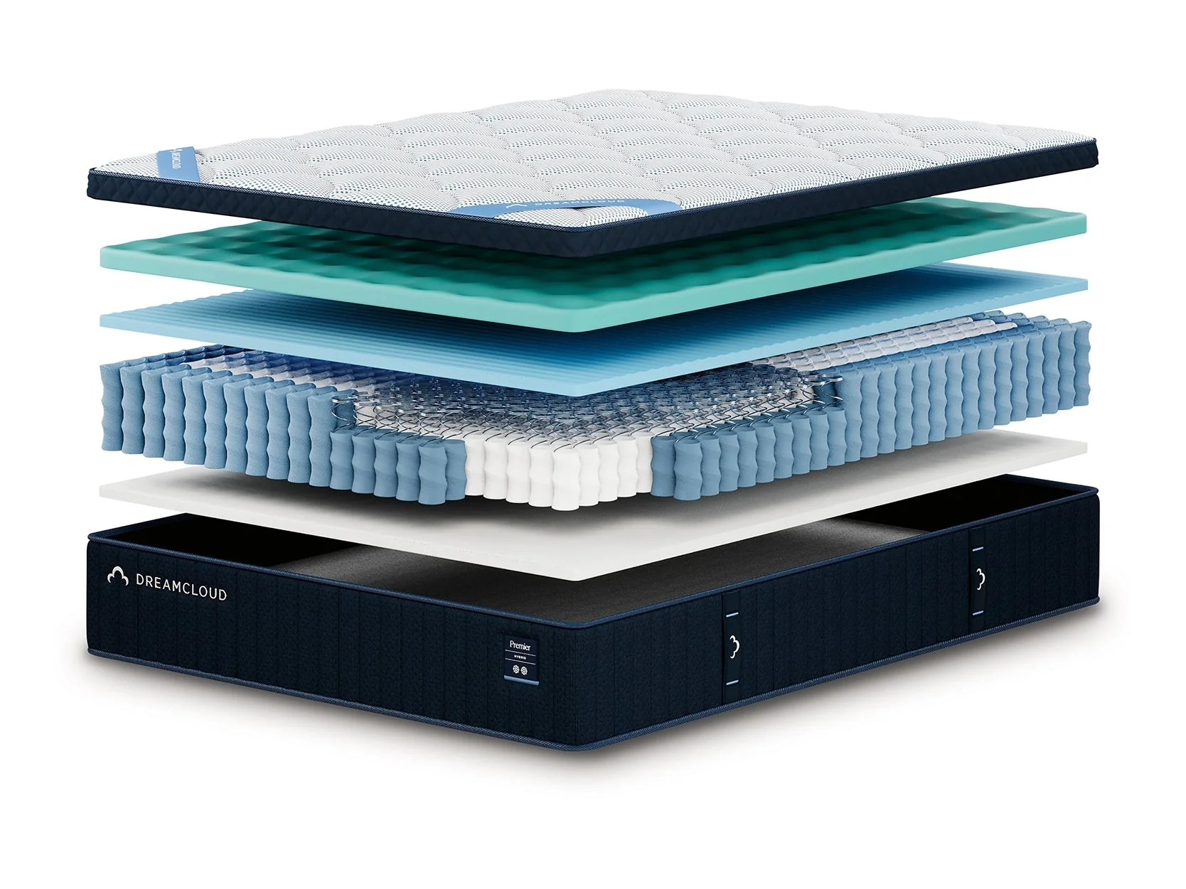 DreamCloud Premier Hybrid Medium White King Mattress (Online Special Price) - Image 6