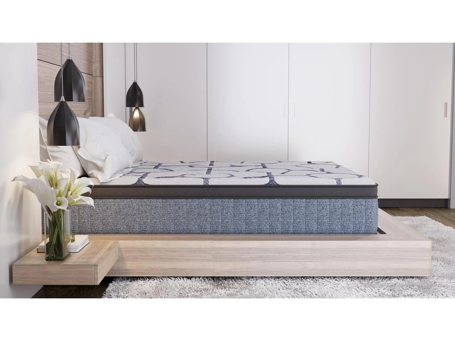 Dreamstage Value Amethyst Euro Top 15" Medium Grey California King Mattress