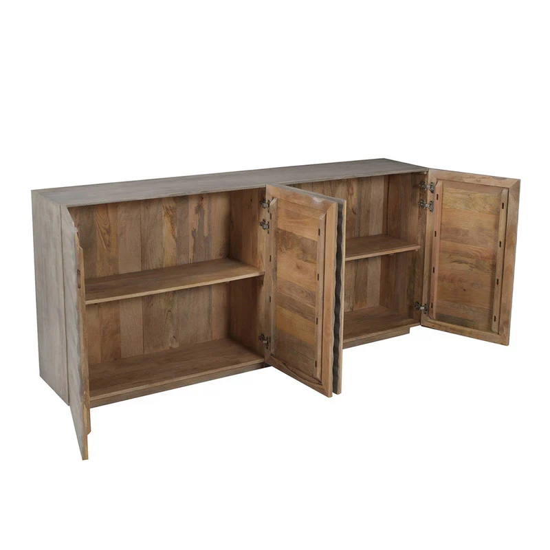 Drift Brown Four-Door Sideboard - Image 3