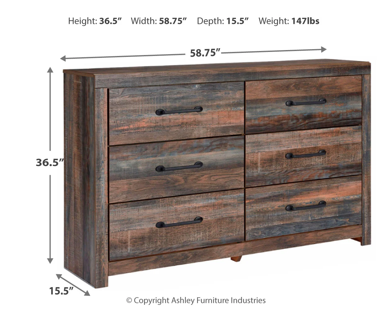 Drystan Multi King Bookcase Storage Bed, Dresser and Nightstand (Online Special Price) - Image 5