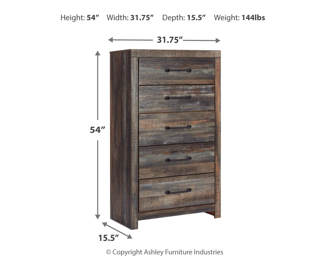 Drystan Multi King Storage Bedroom Set with Dresser, Mirror, Chest and Nightstand (Online Special Price) - Image 8