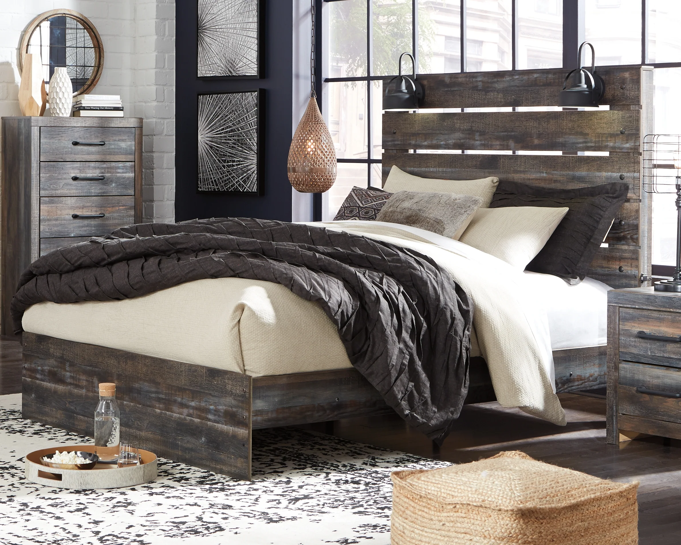 Drystan Multi Queen Panel Bed, Dresser and Mirror - Image 9