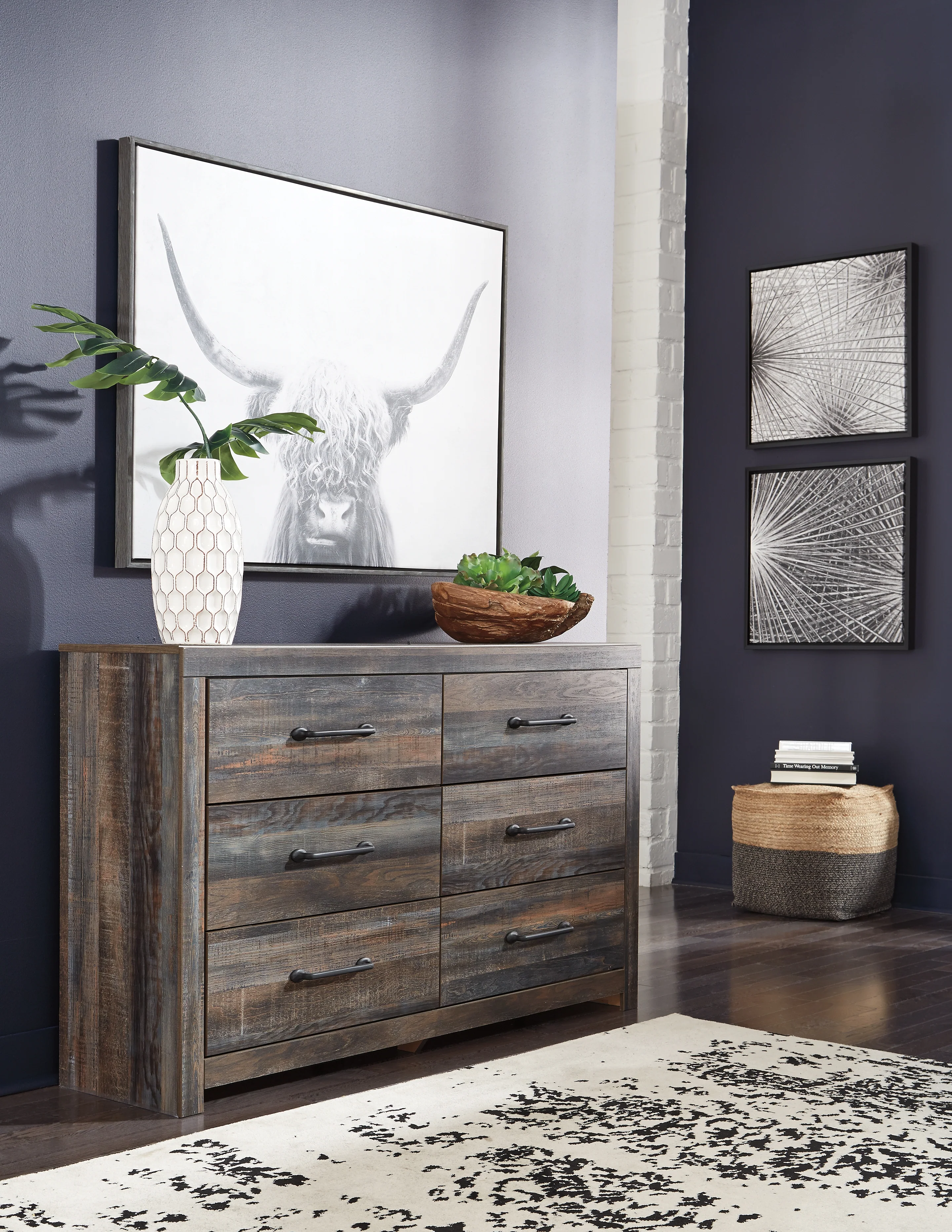 Drystan Multi Queen Panel Bedroom Set with 2 Dressers, Mirror, Chest and 2 Nightstands - Image 15