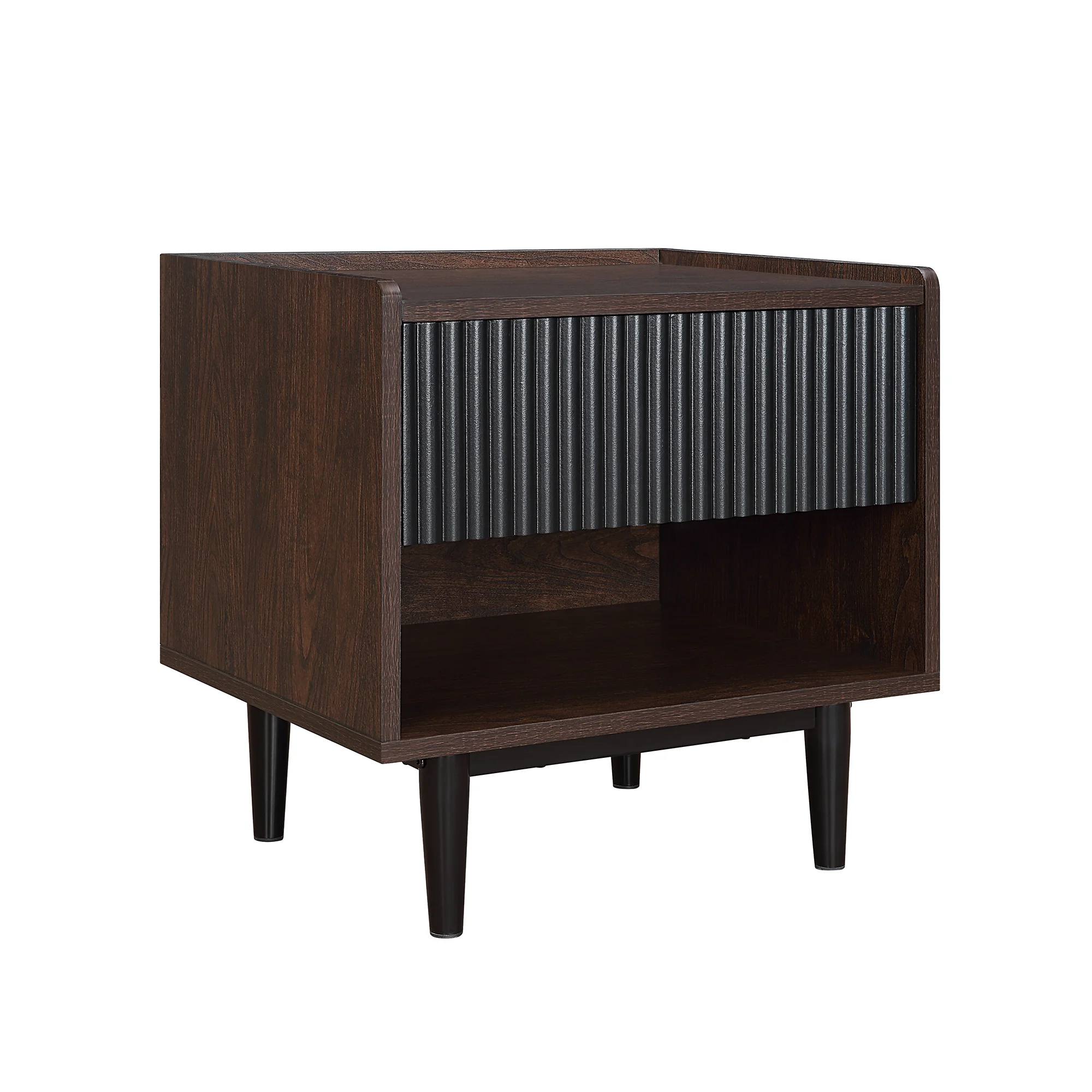 Duane Nightstand in Dark Brown and Black - Image 11