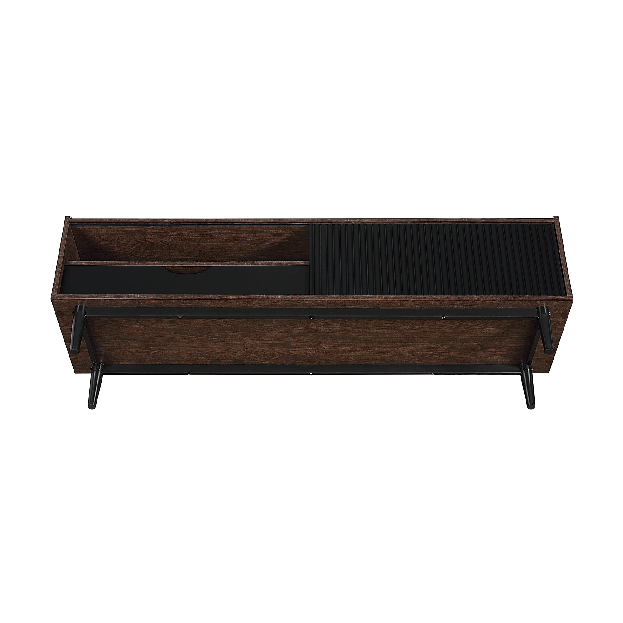 Duane TV Stand in Dark Brown and Black - Image 10