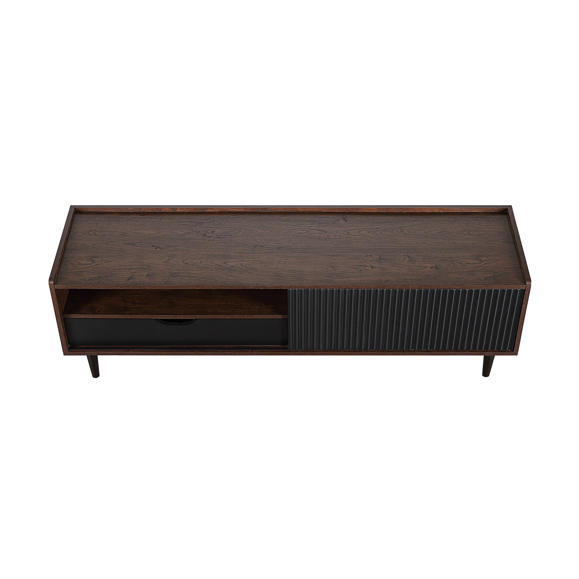 Duane TV Stand in Dark Brown and Black - Image 9
