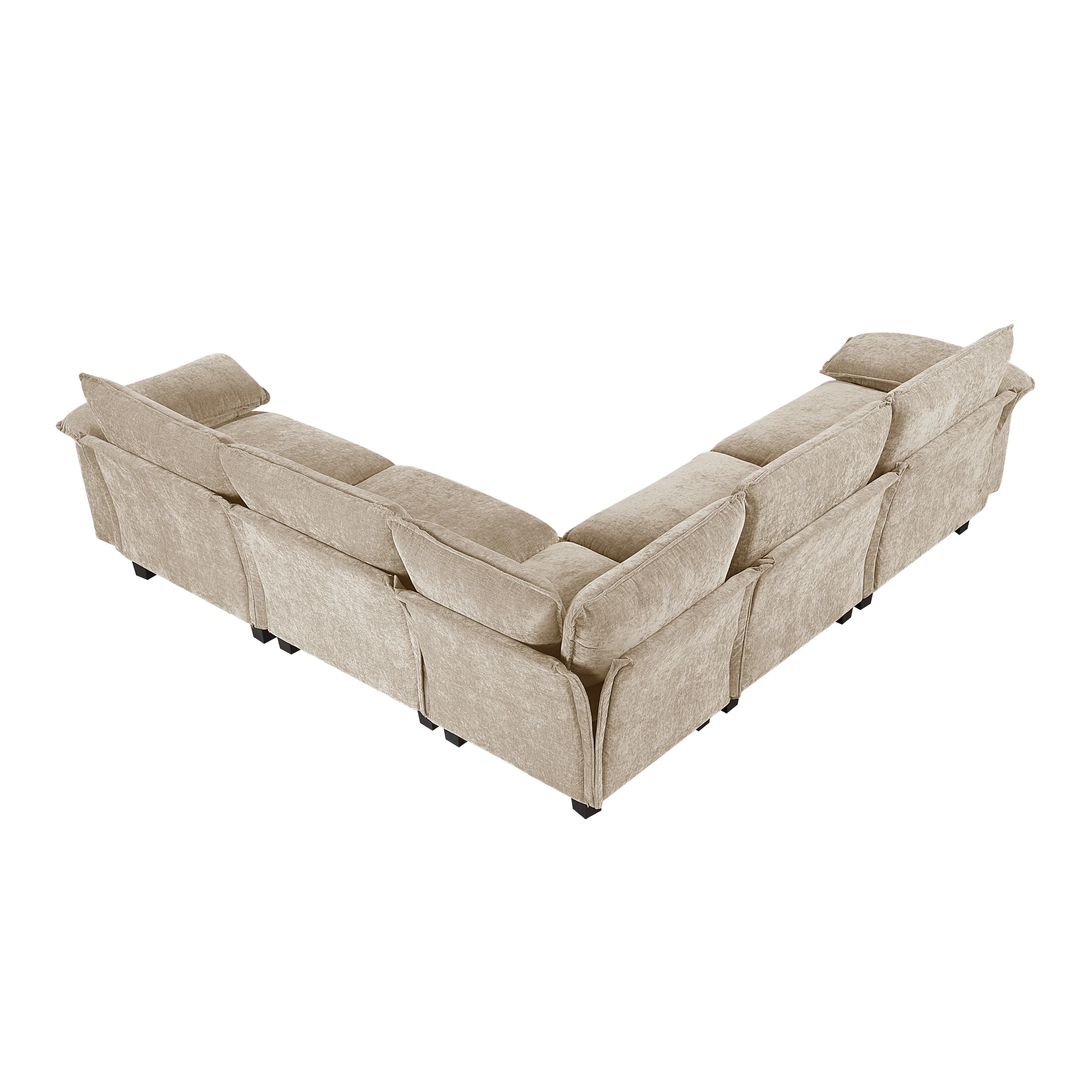 Dublin Taupe 5-Piece Modular Sectional - Image 3