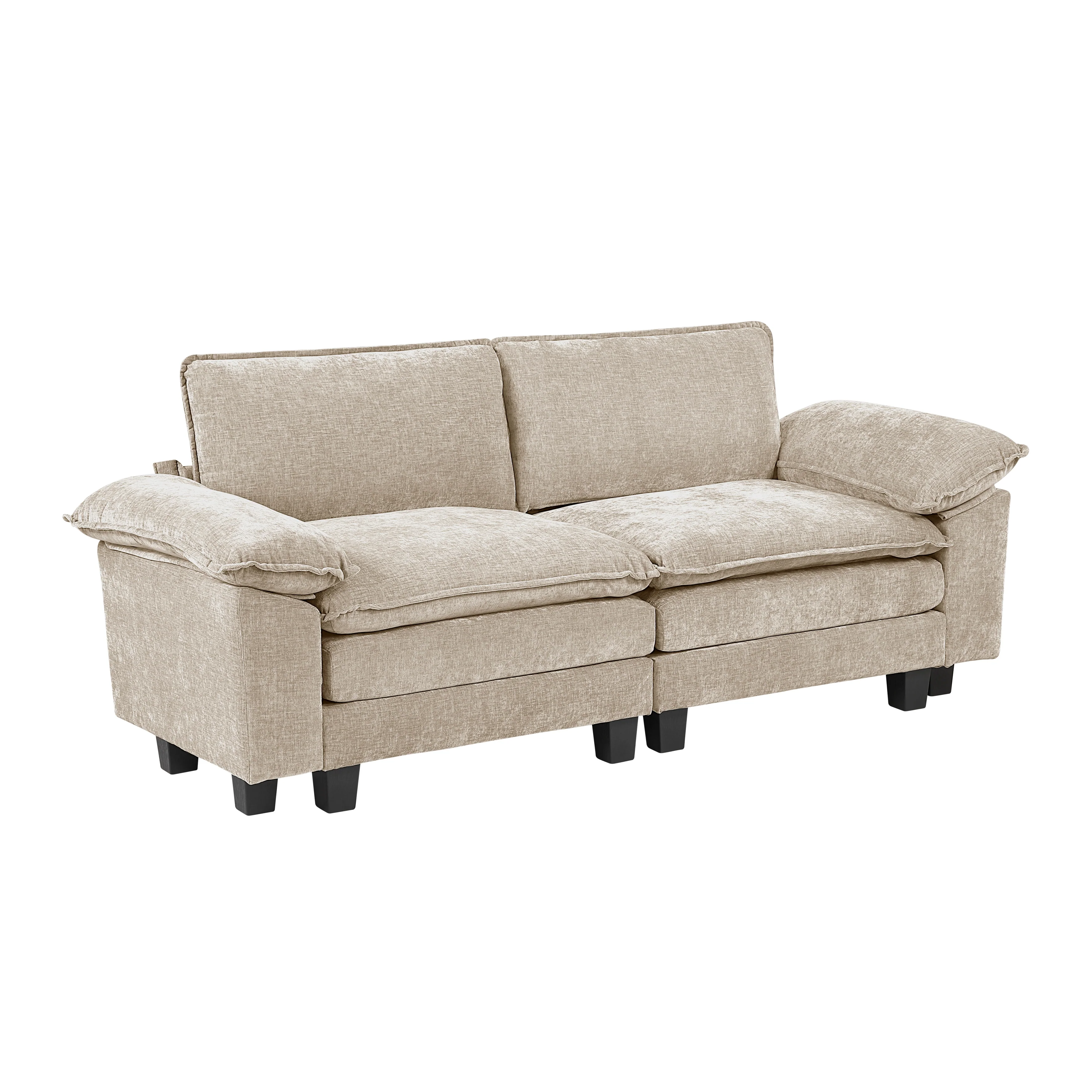 Dublin Taupe Loveseat - Image 2