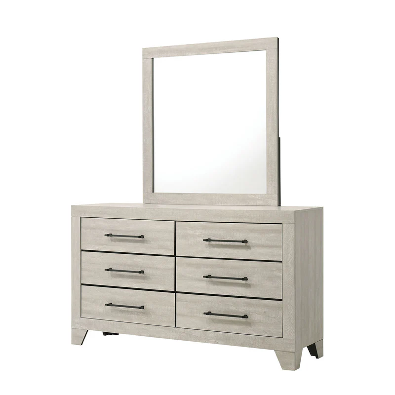 Dubuque Light Gray 5 Pc. Queen Bedroom Set w/ Chest - Image 2