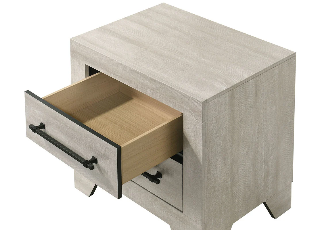 Dubuque Light Gray Nightstand - Image 2
