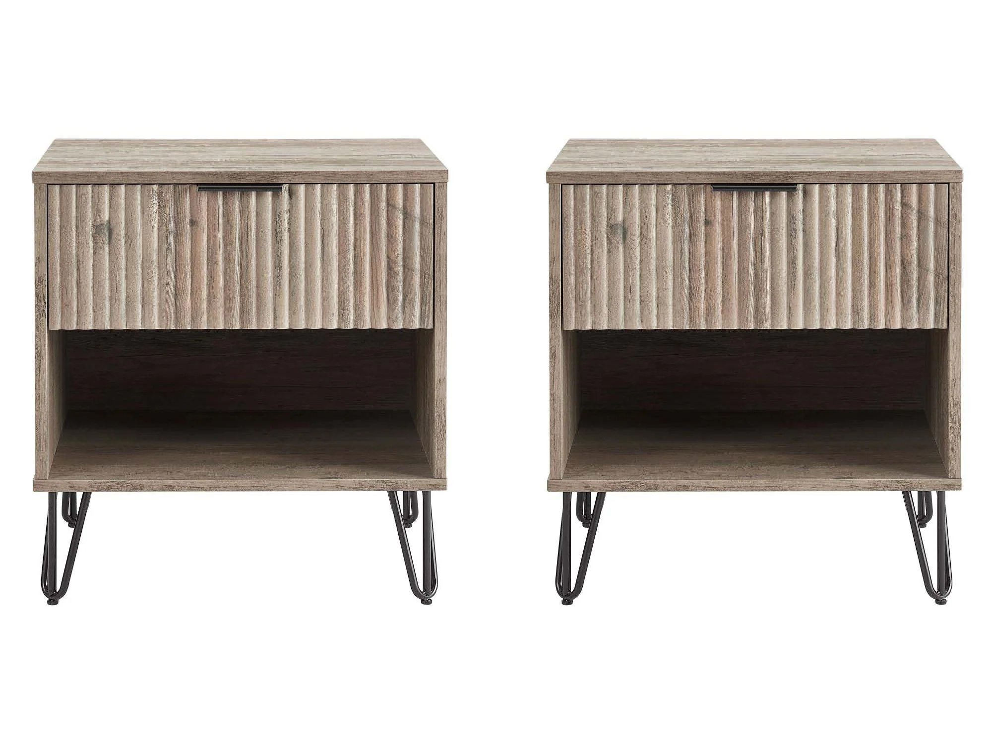 DUMBO 1.0 Nightstand in Rustic Grey (set of 2)