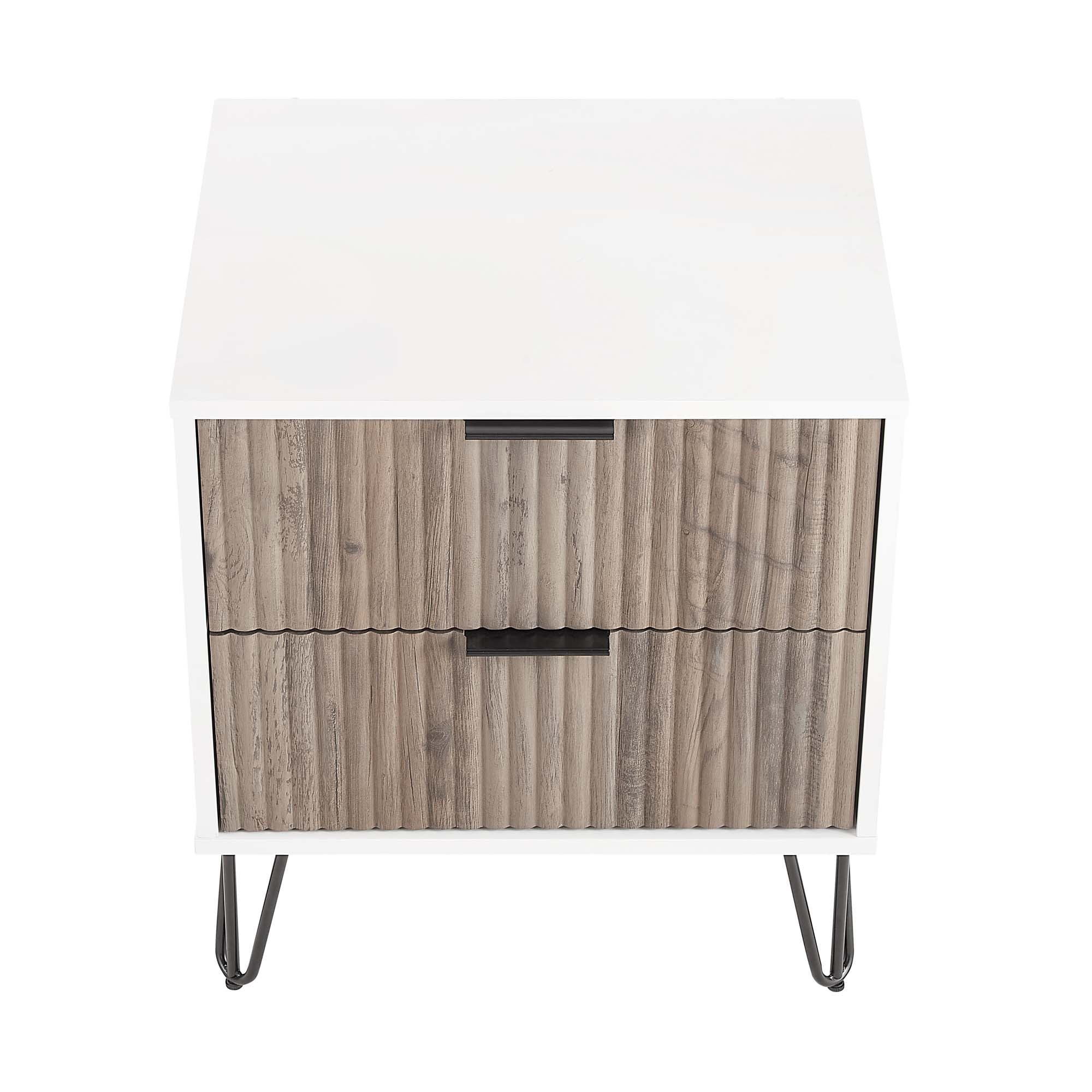 DUMBO 2.0 Nightstand in White and Rustic Grey - Image 10